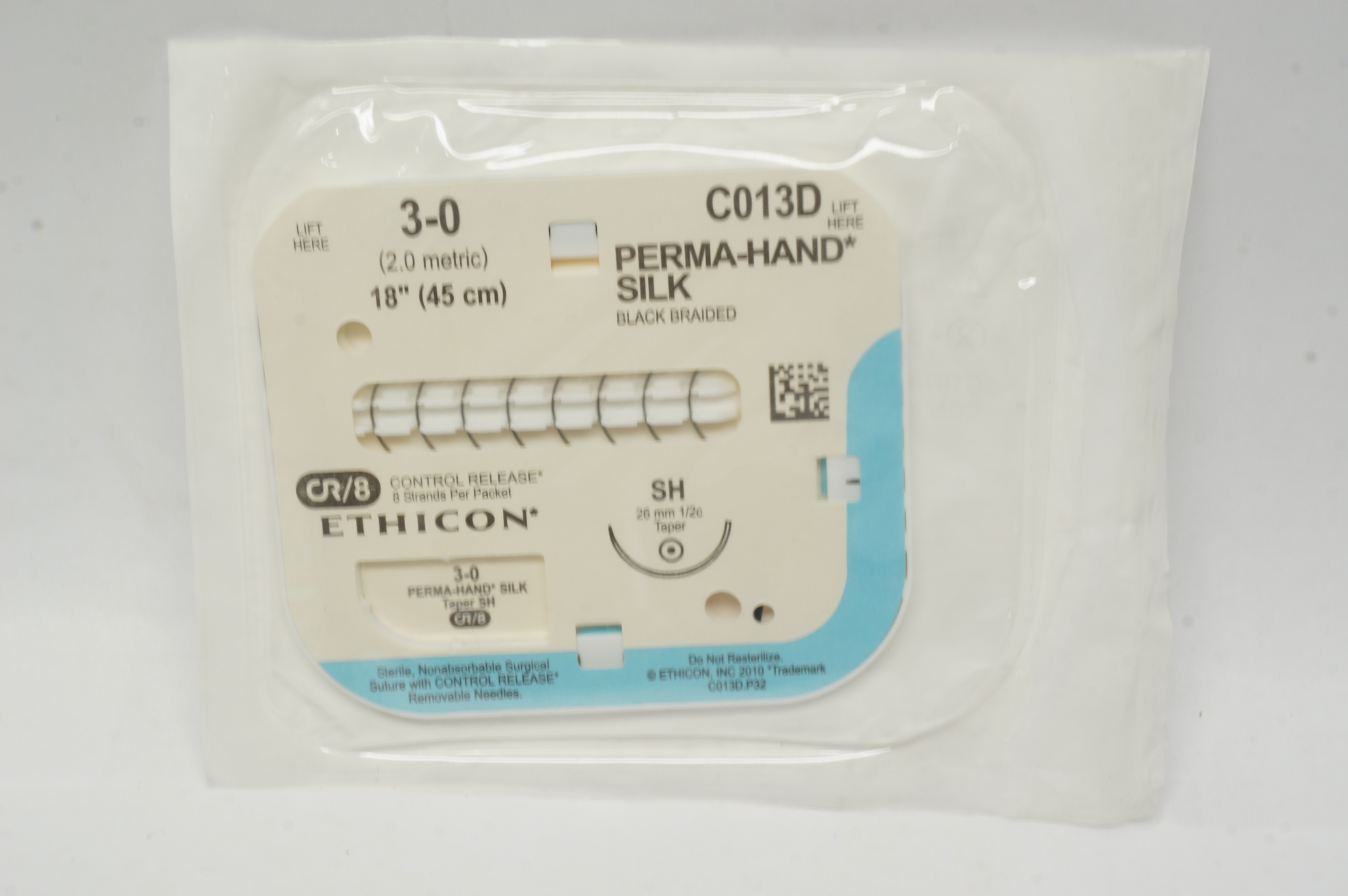 Ethicon C013D 3-0 PERMA-HAND SILK, SH, 26mm 1/2c Taper, 18inch (x)