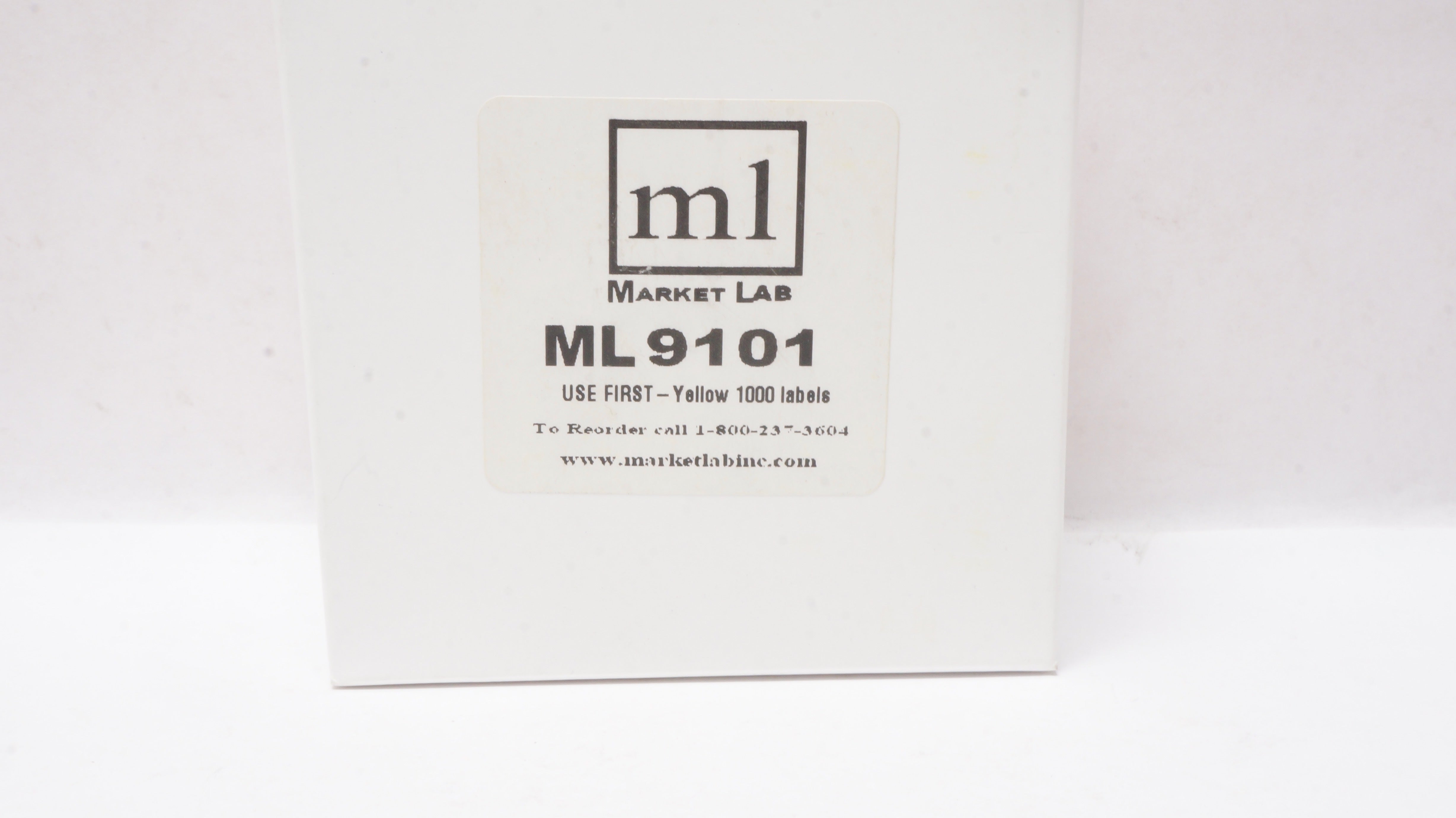 MarketLab ML9101 Reagent Labels Use First Label, Yellow Box of 1000