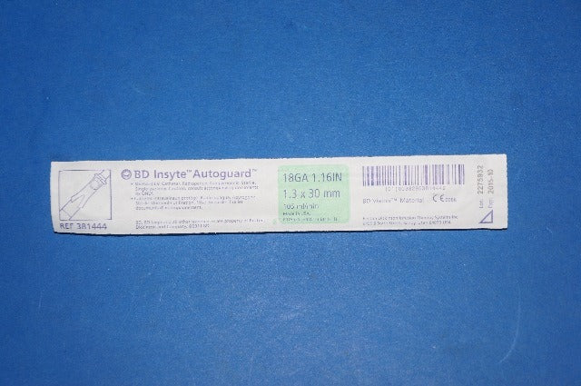 BD 381444 Insyte Autoguard Shielde I.V. Cath. 18GA 1.1inch, 105ml (x)