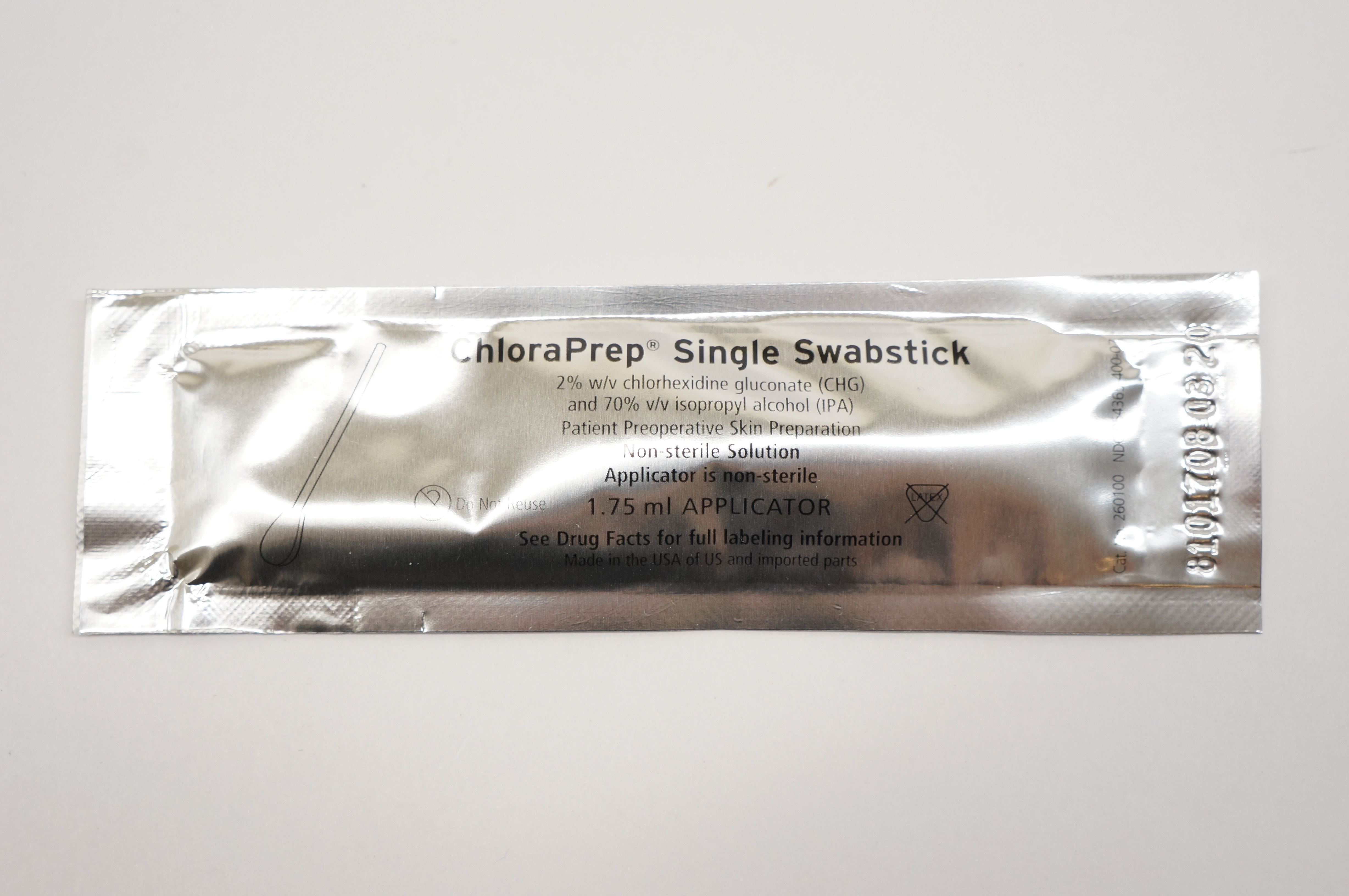 CareFusion 260100 ChloraPrep Single Swabstick 1.75 ml Applicator (x)