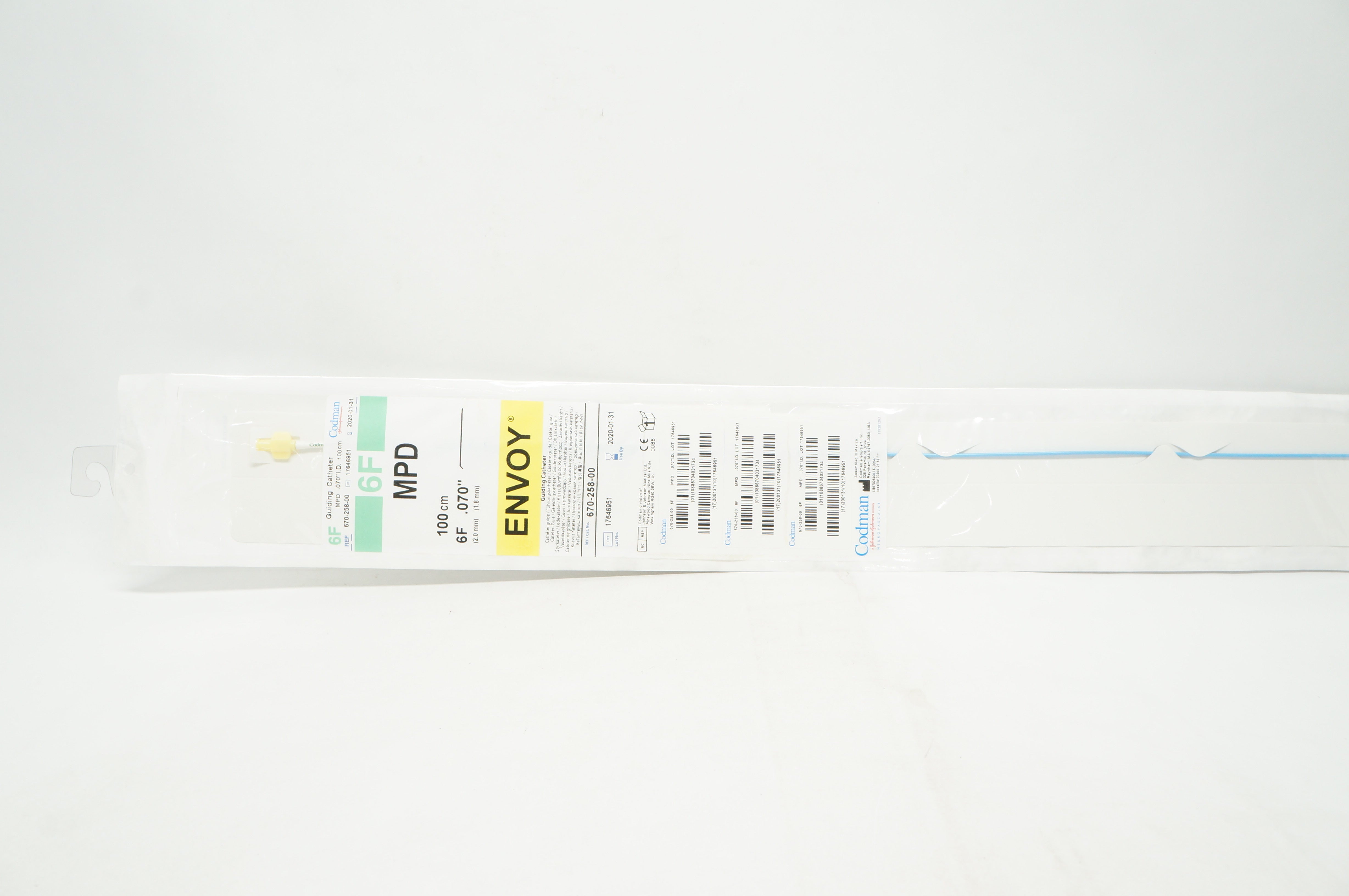 Codman 670-258-00 MPD Guiding Cath. 6F x 100cm x 0.070inch (x)