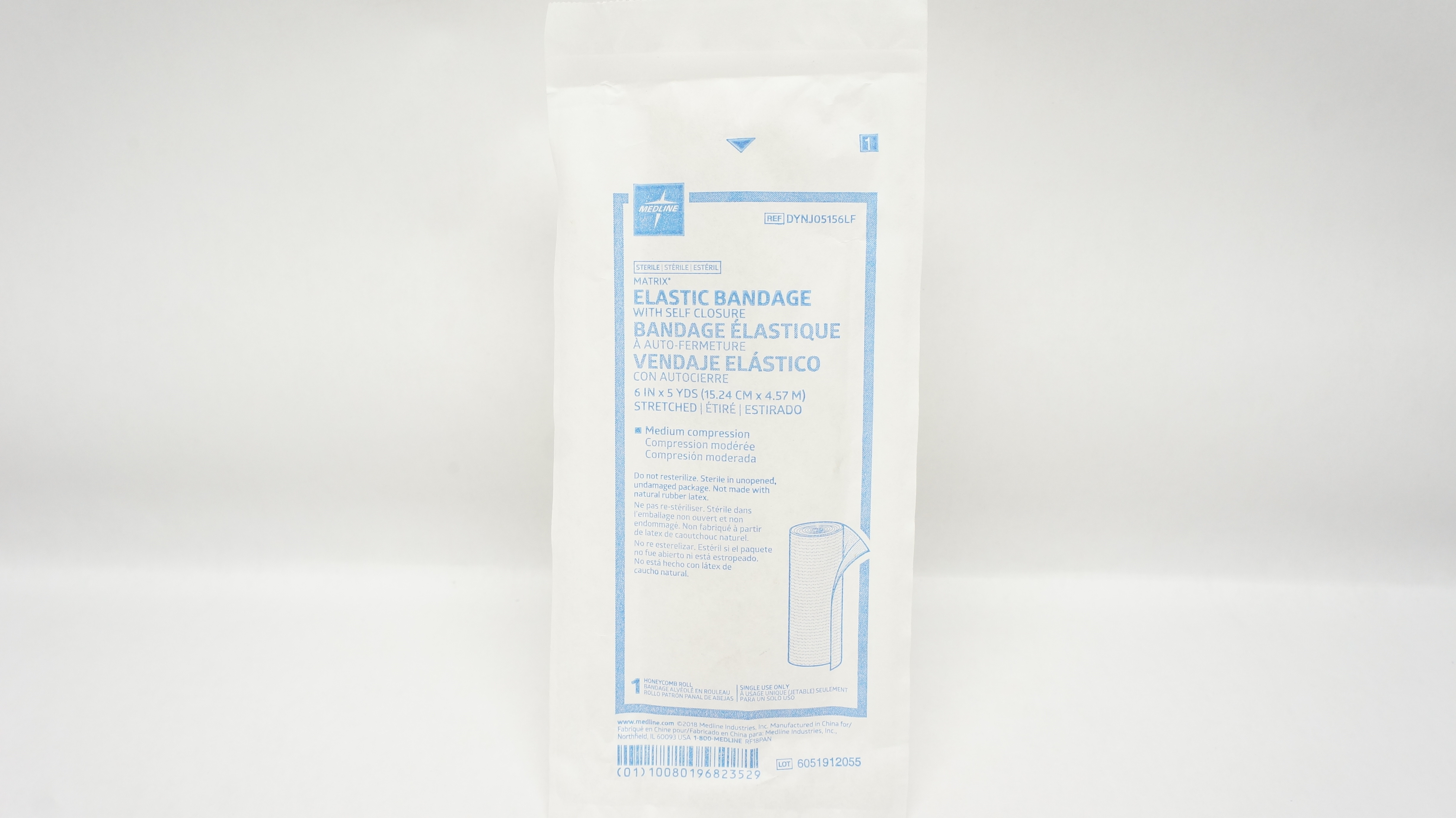 Medline DYNJ05152LF Matrix Elastic Bandage W/ Self Closure 2in x 5yds