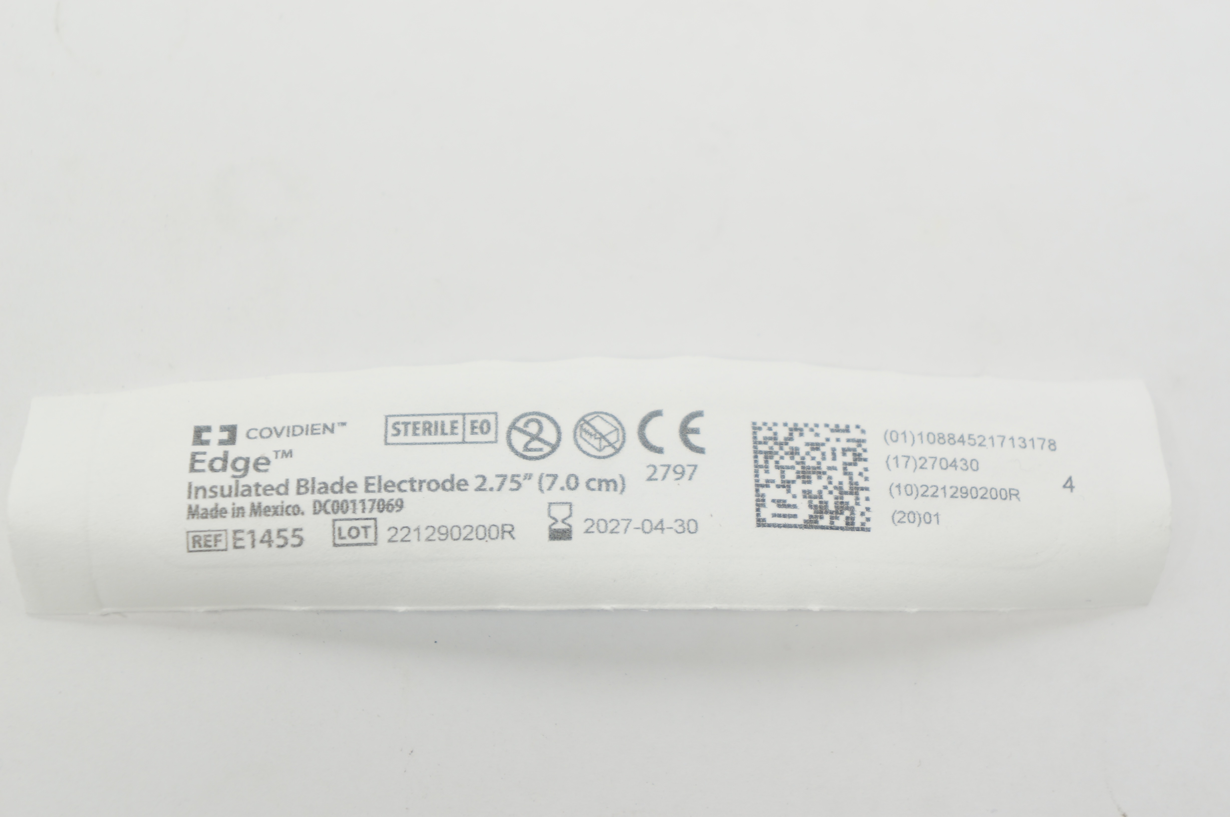 Covidien E1455 Edge Insulated Blade Electrode 2.75inch