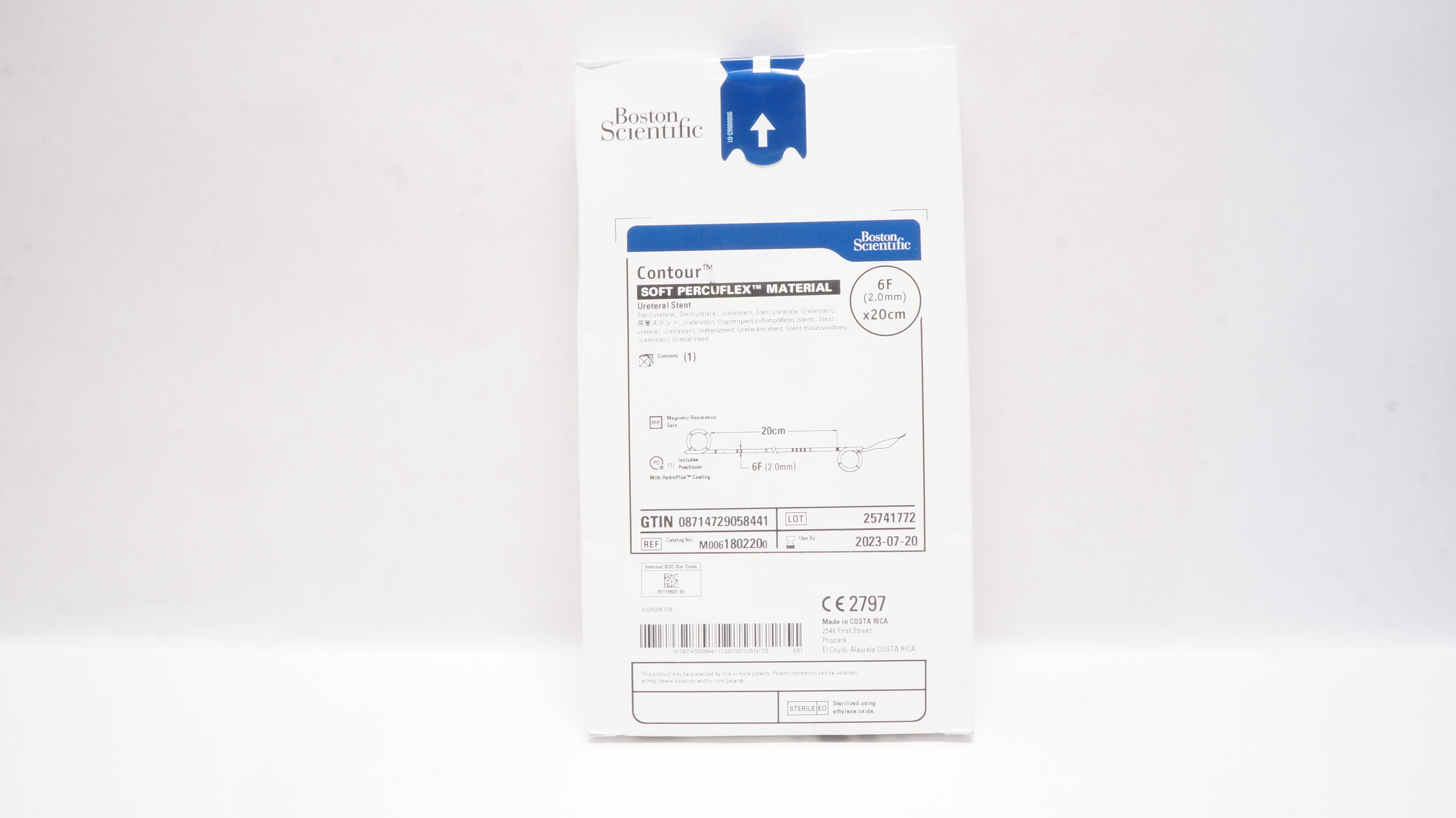 Boston Scientific M0061802200 Contour Soft Percuflex Ureteral Stnt 6Fr x 20cm