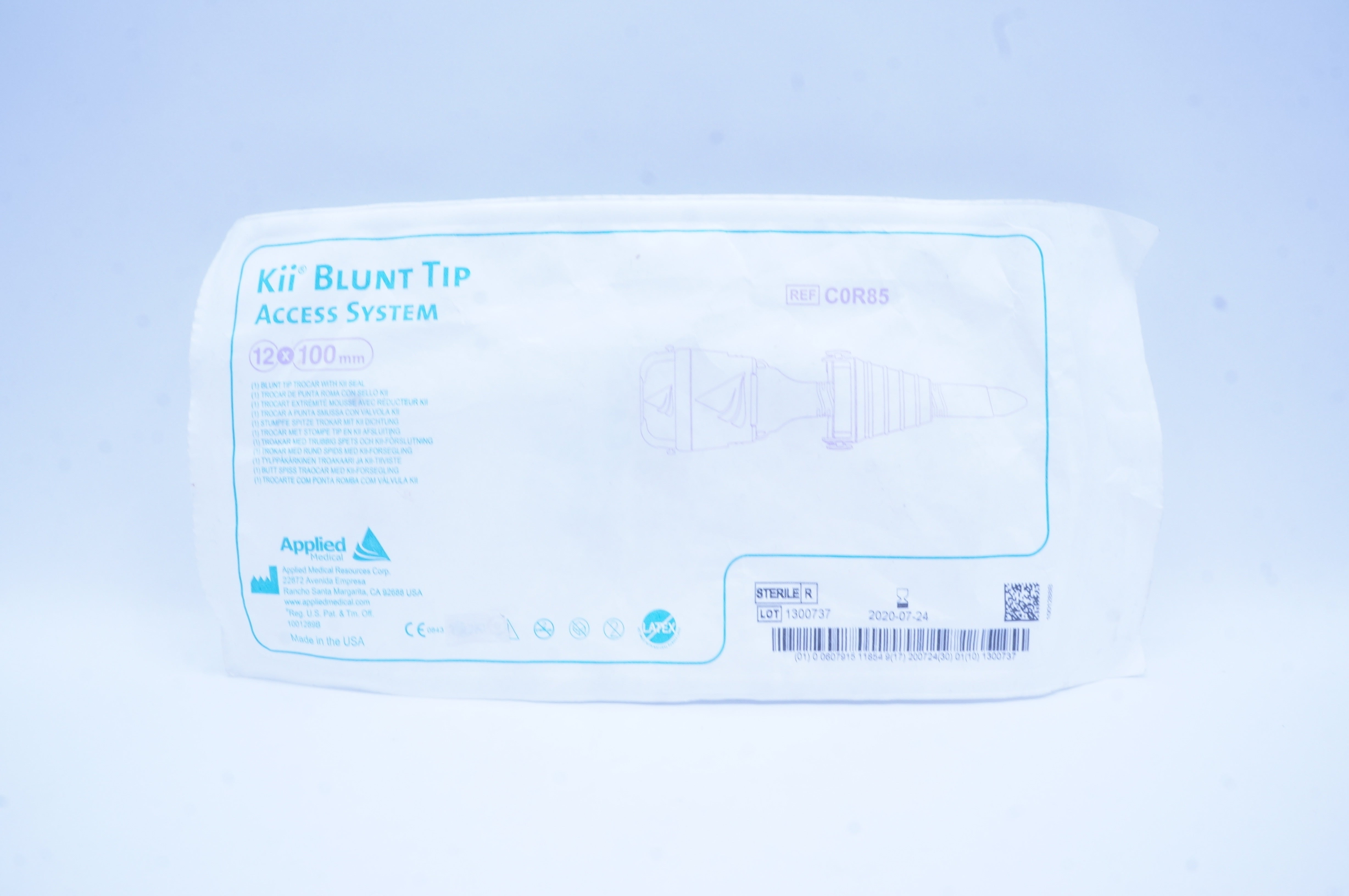 Applied Medical C0R85 Kii Blunt Tip Trocar With Kii Seal 12 x 100 mm (x)