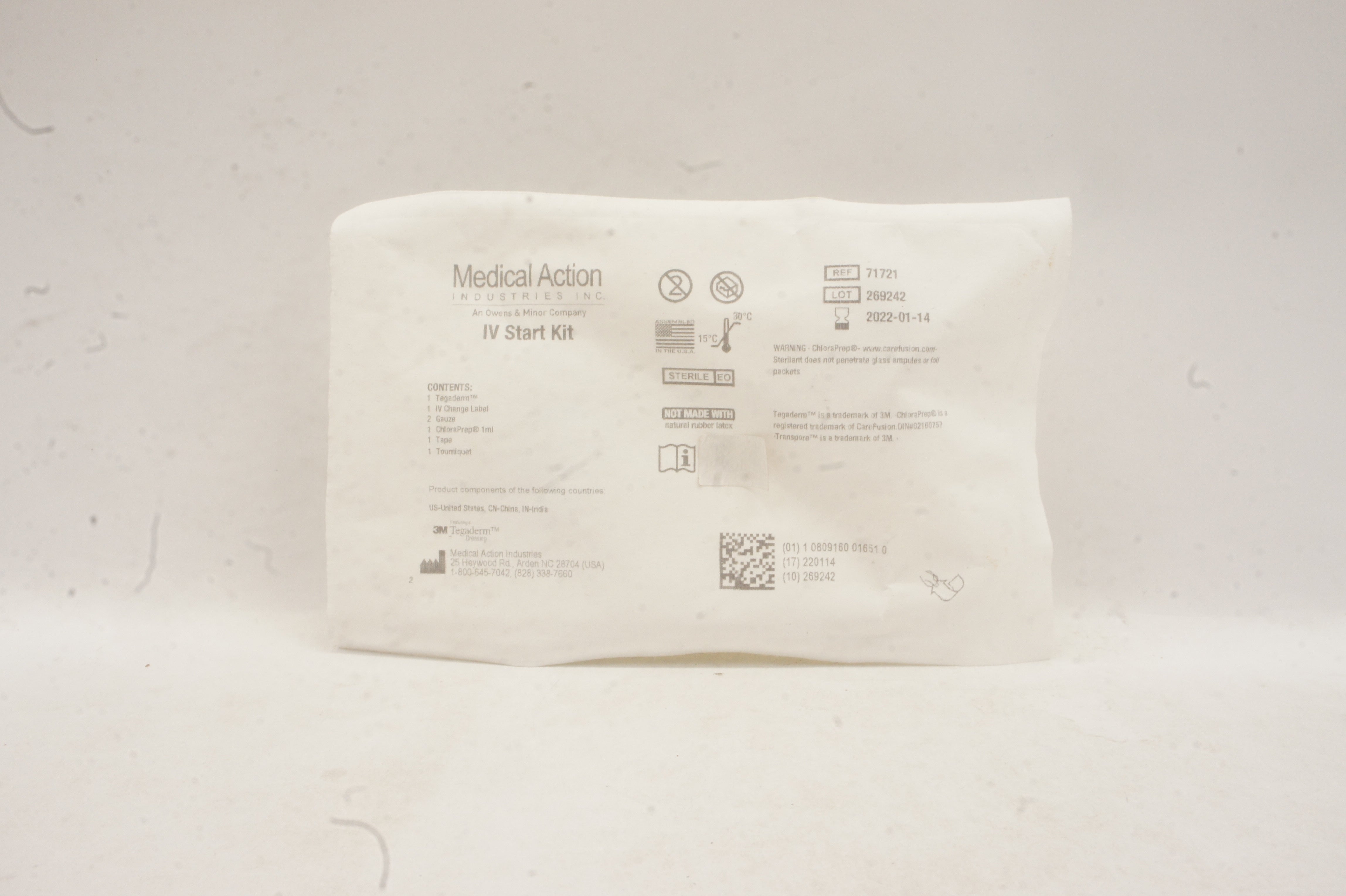 Medical Action Industries 71721 Featuring 3M Tegaderm Dressing IV Start