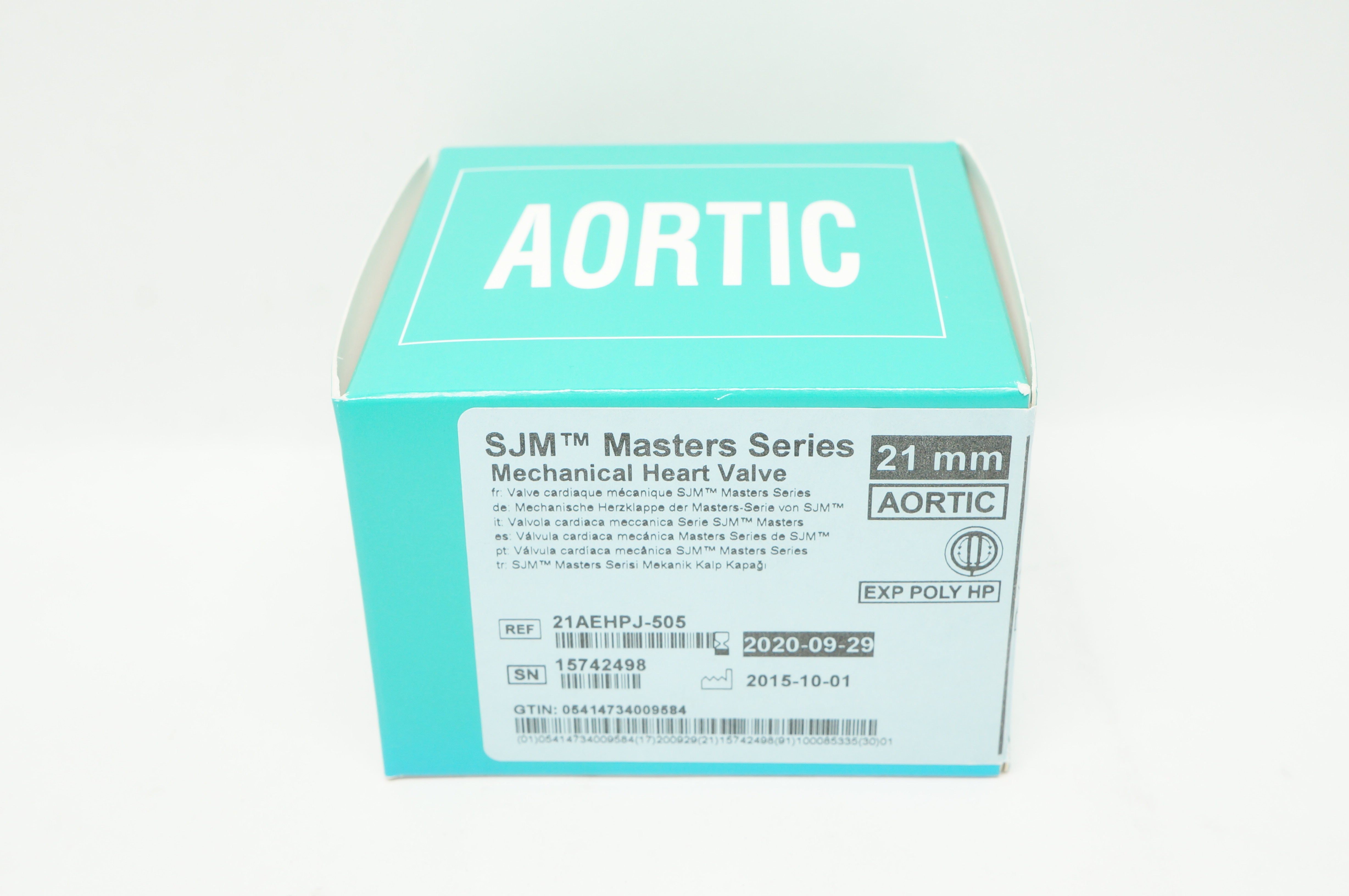 St. Jude Medical 21AEHPJ505 SJM Masters Series Mechanical Heart Valve