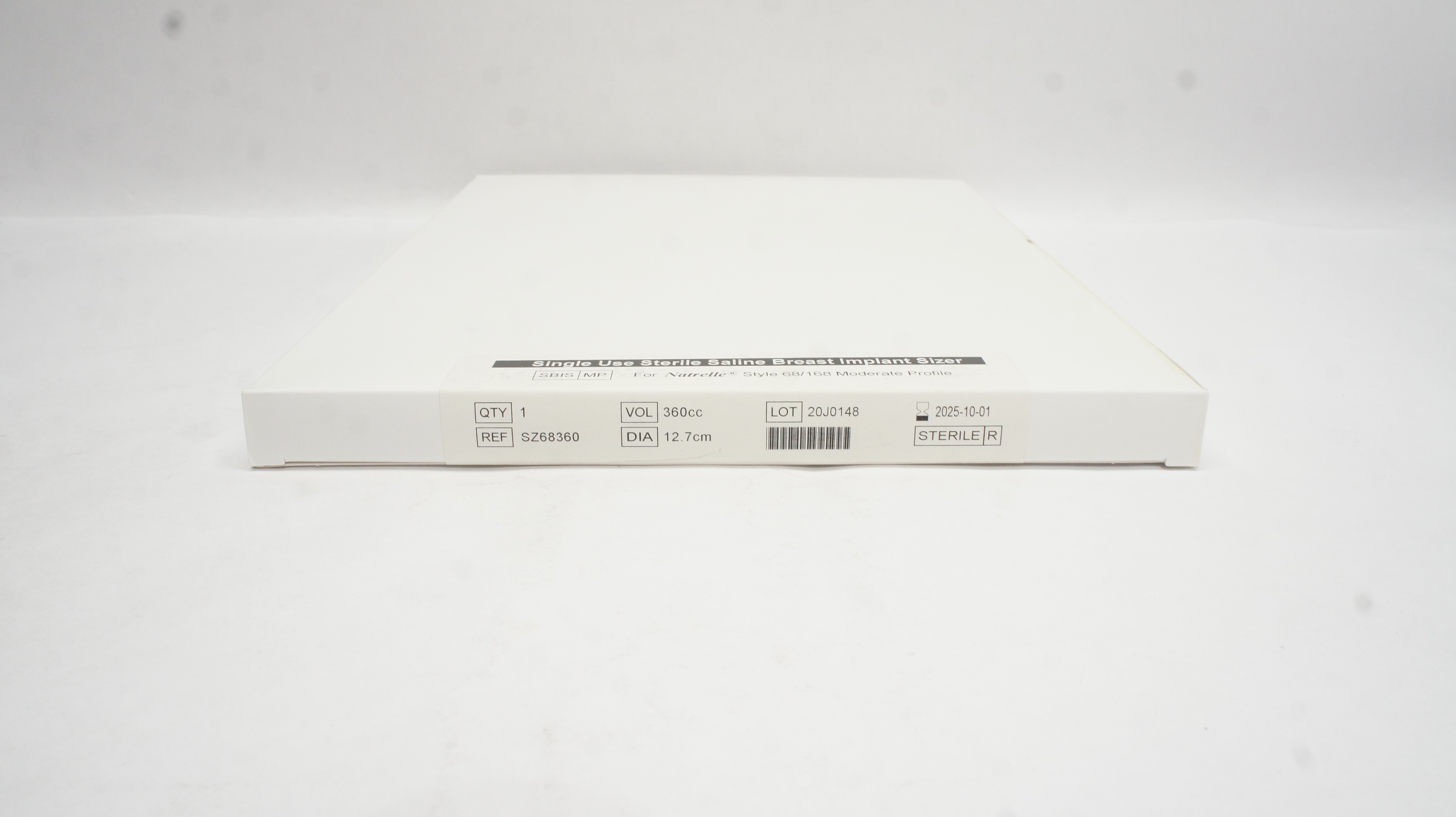 Allergan SZ68360 Natrelle Sterile Breast Implant Sizer 360cc x 12.7cm