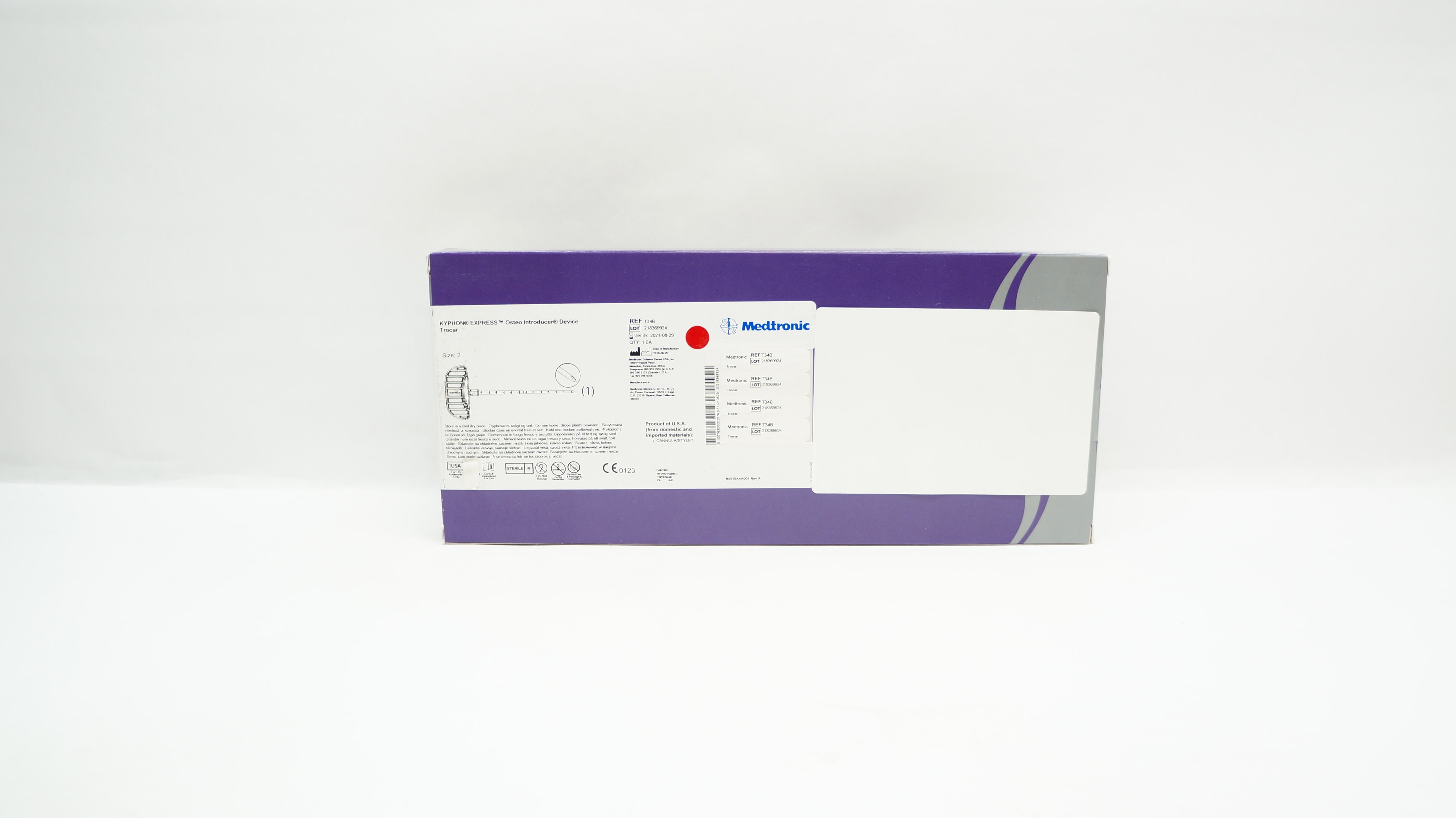 Medtronic T34B Kyphon Express Osteo Introduser Device Trocar, Size 2 (x)
