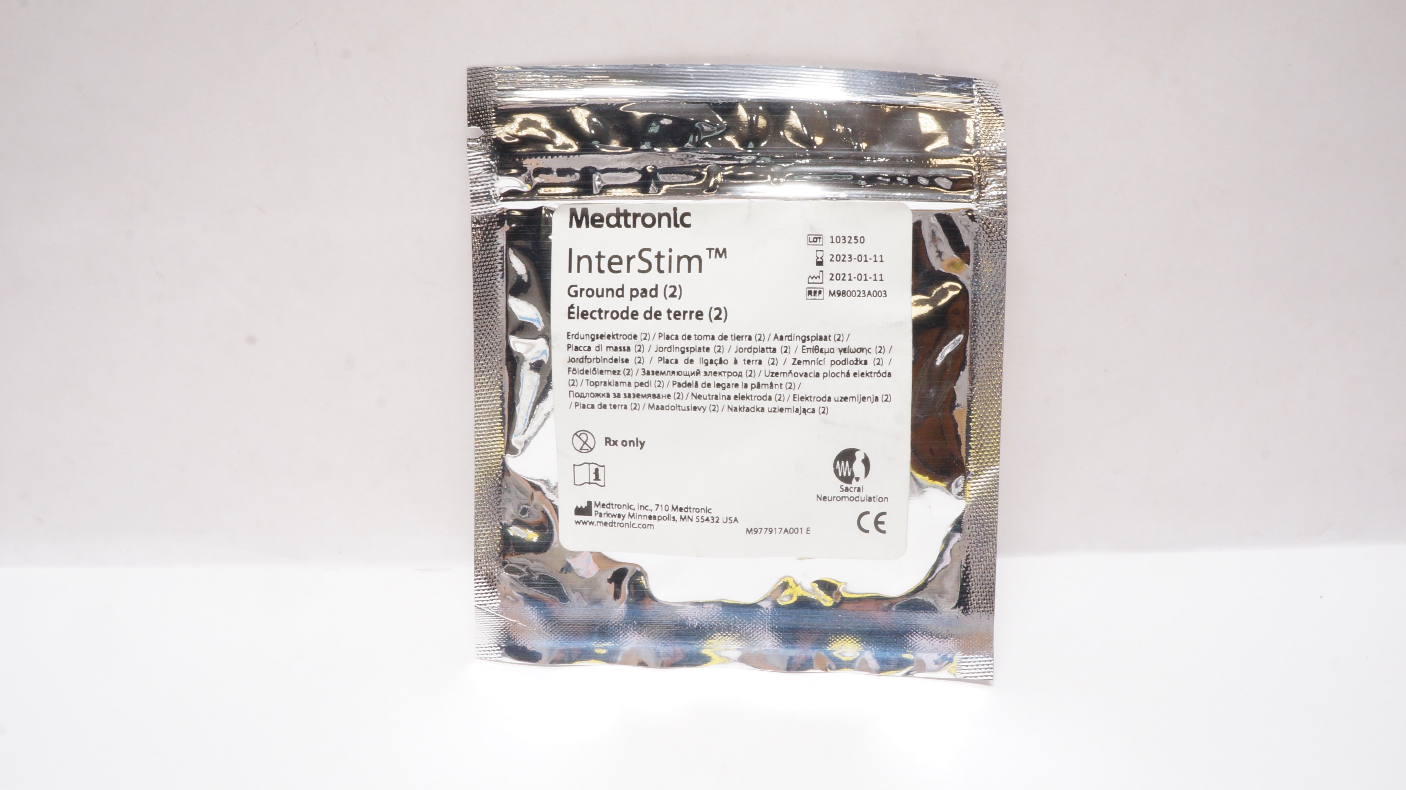 Medtronic M980023A003 InterStim Ground Pad 2 x medtronic-m980023a003-interstim-ground-pad-2-x