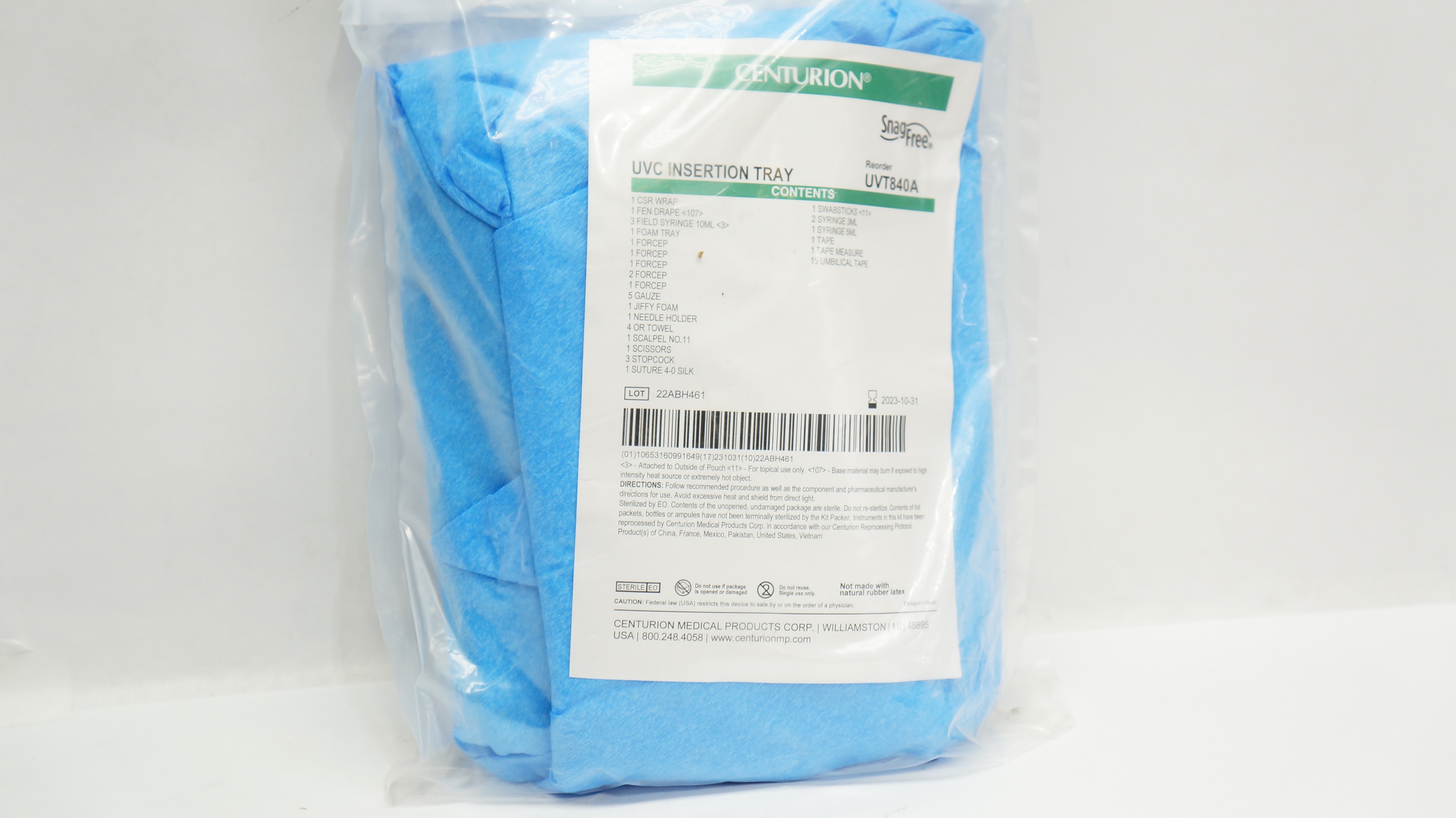 Centurion UVT840A SnagFree UVC Insertion Tray