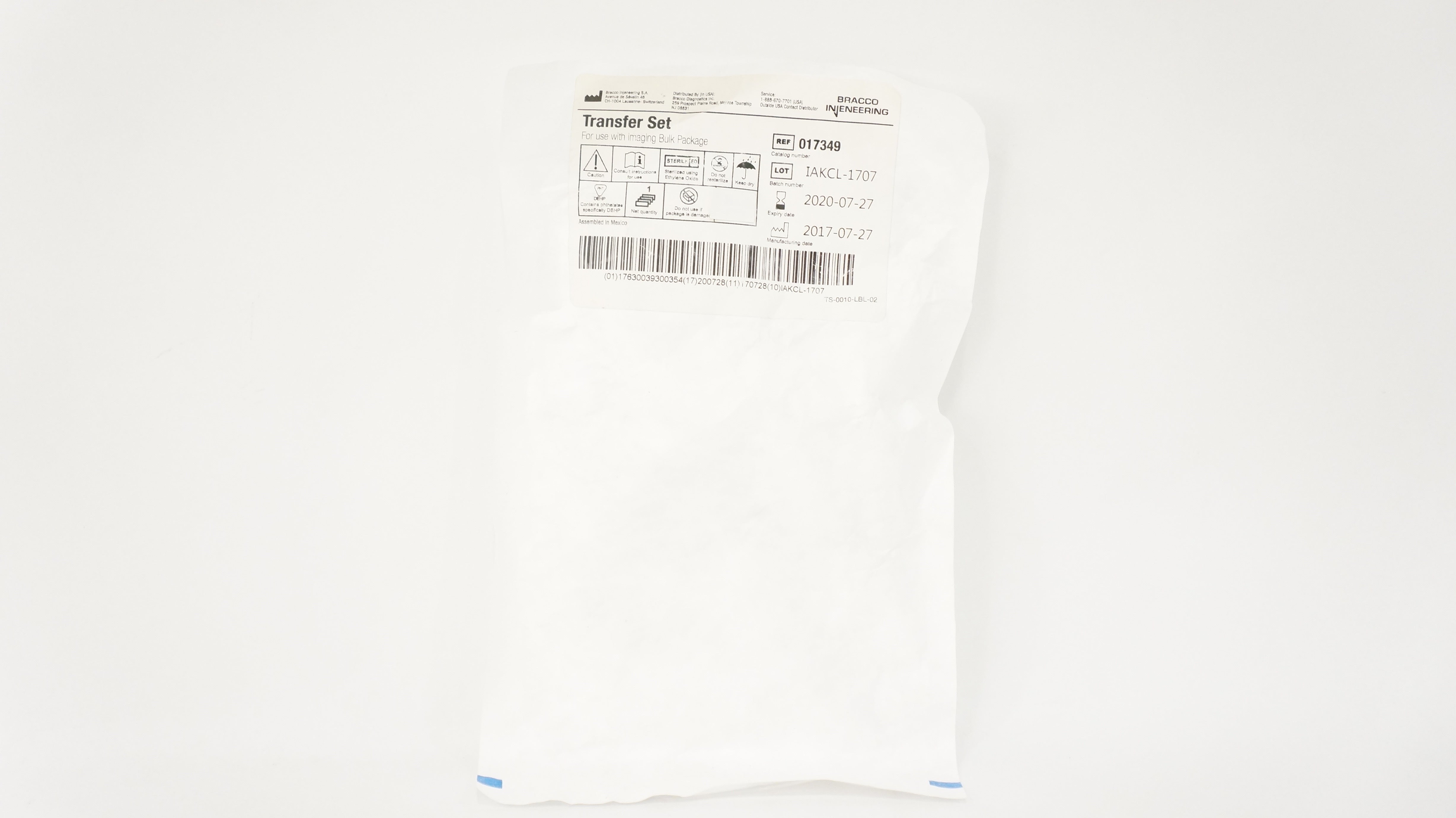 Bracco Injeneering 017349 Transfer Set (x)