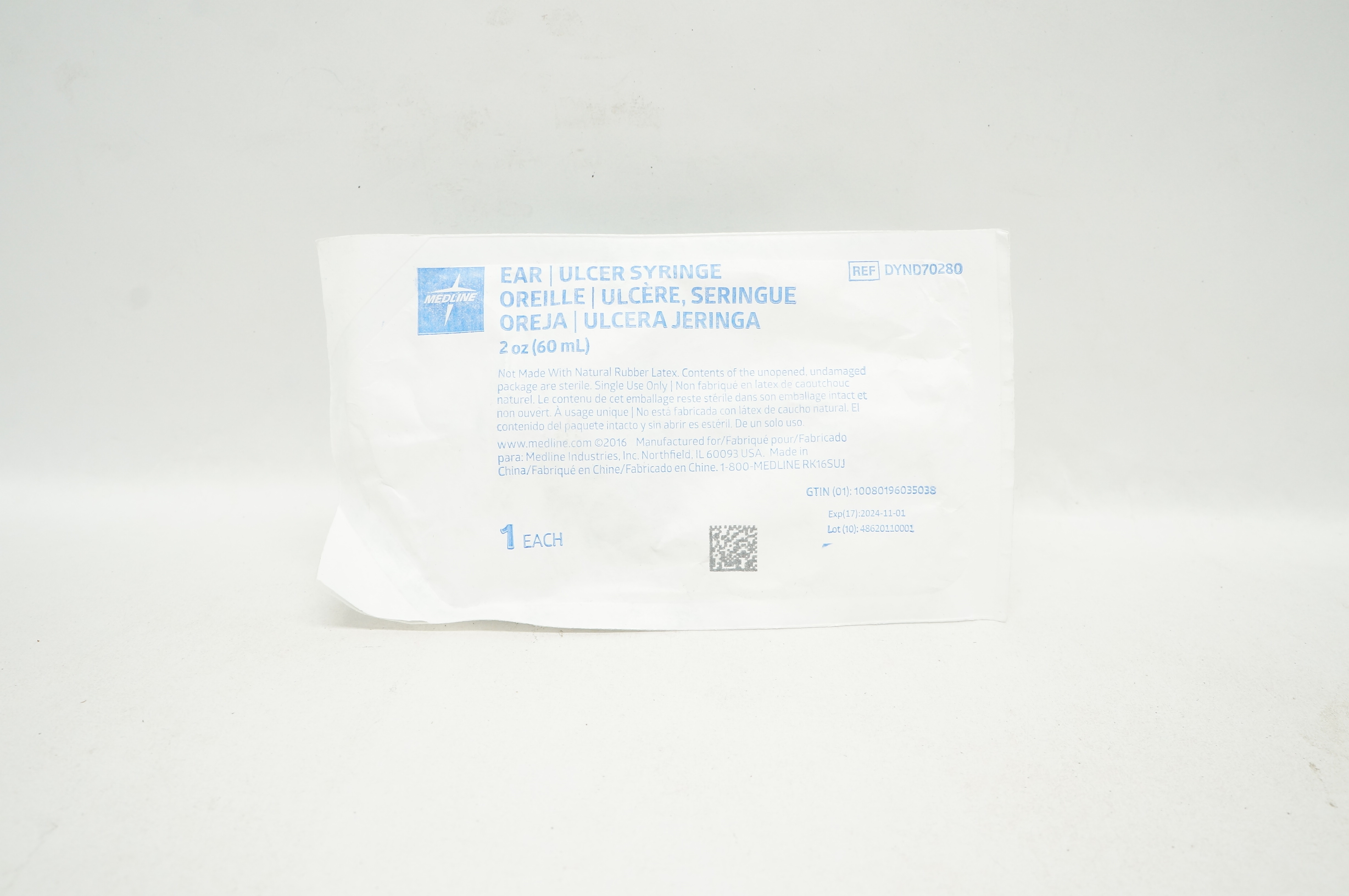 Medline DYND70280 Ear / Ulcer Syringe 2oz