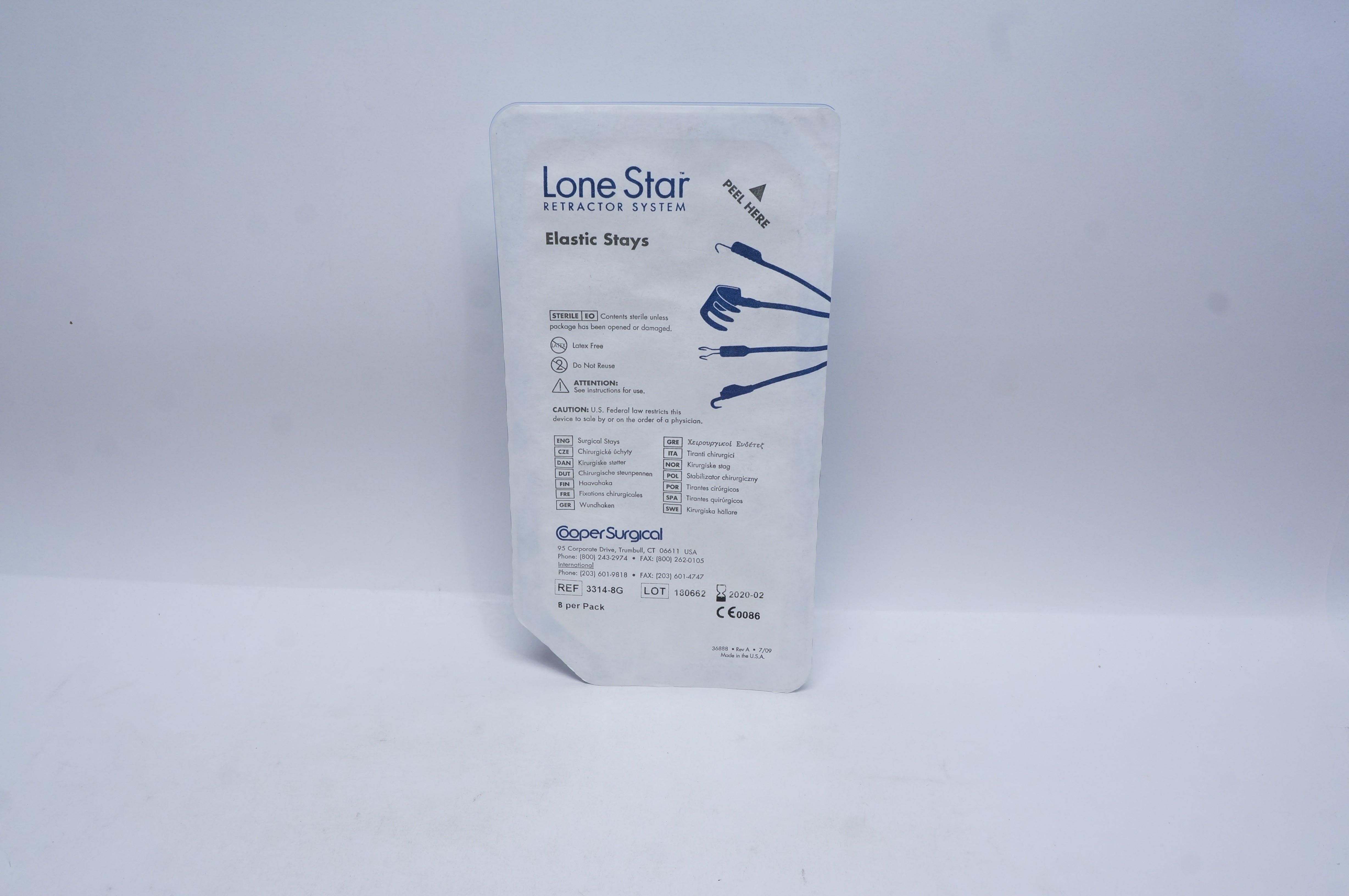 Cooper Surgical 33148G Lone Star Retractor System Elastic Stays (x)