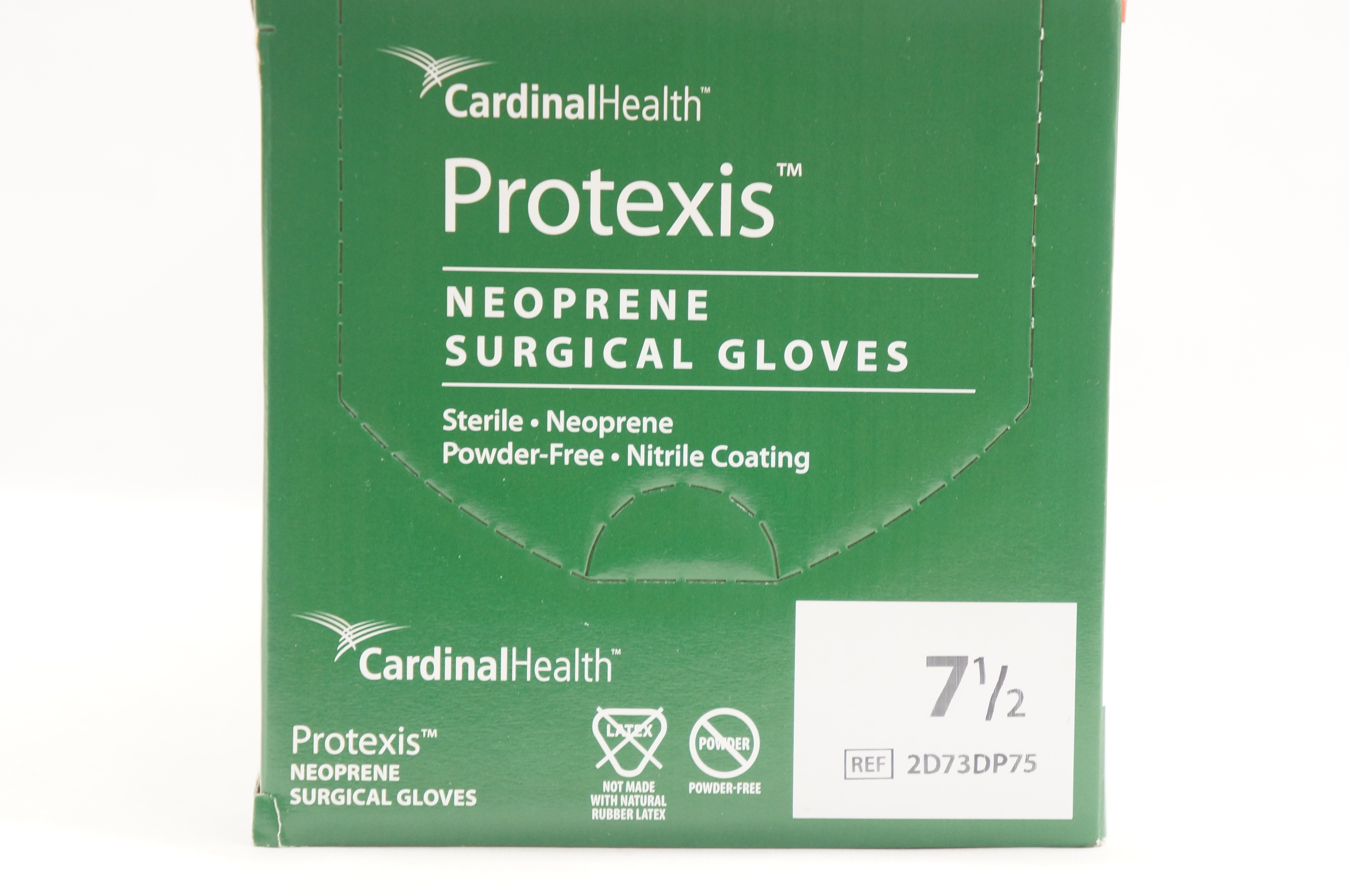 Cardinal Health 2D73DP75 Protexis Neoprene Surgical Gloves 7-1/2 - Box of 50