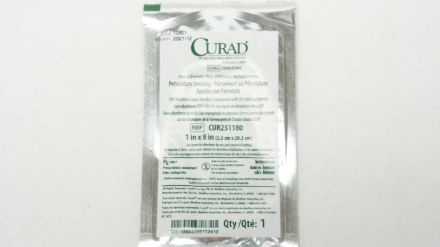 Curad CUR251180 Petrolatum Dressing 1inch x 8inch (x)