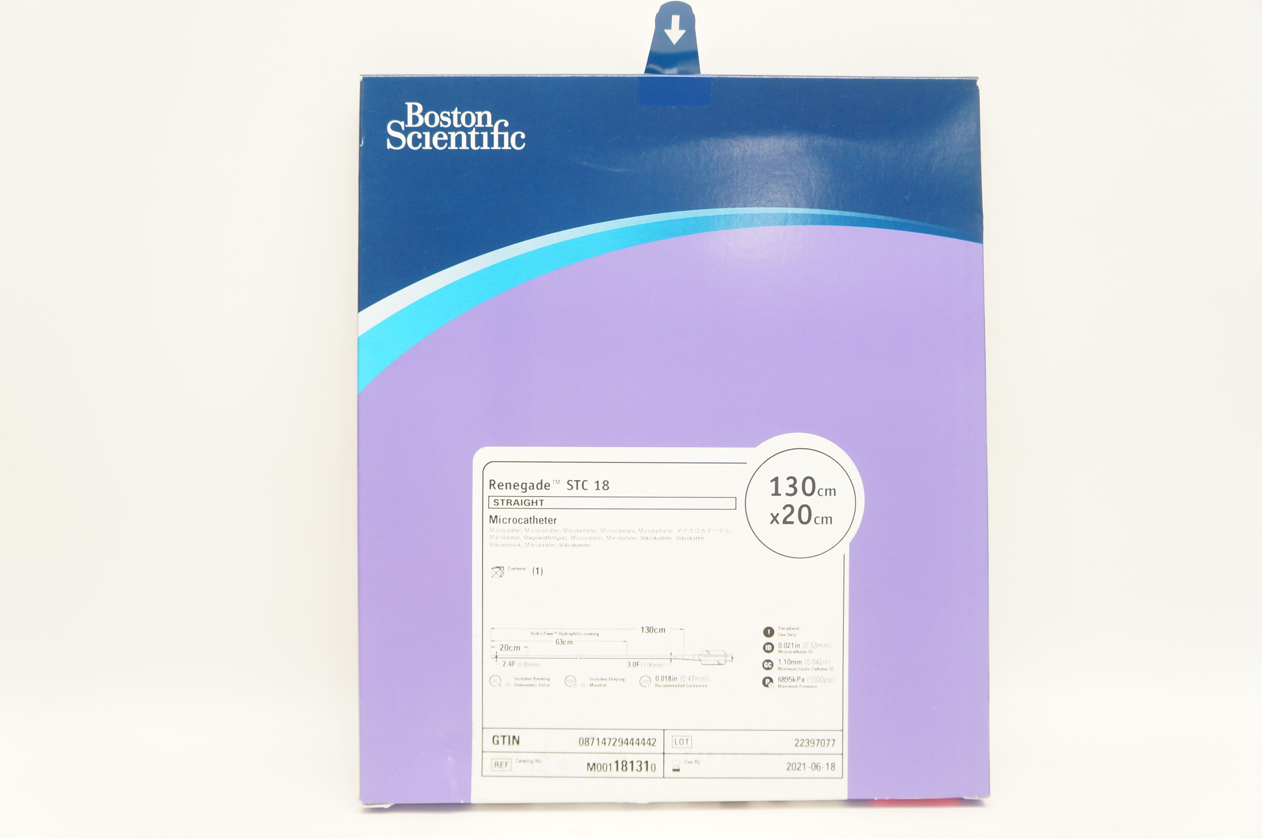 Boston Scientific 18131 Renegade STC 18 Microcatheter 130cm x 20cm (x)
