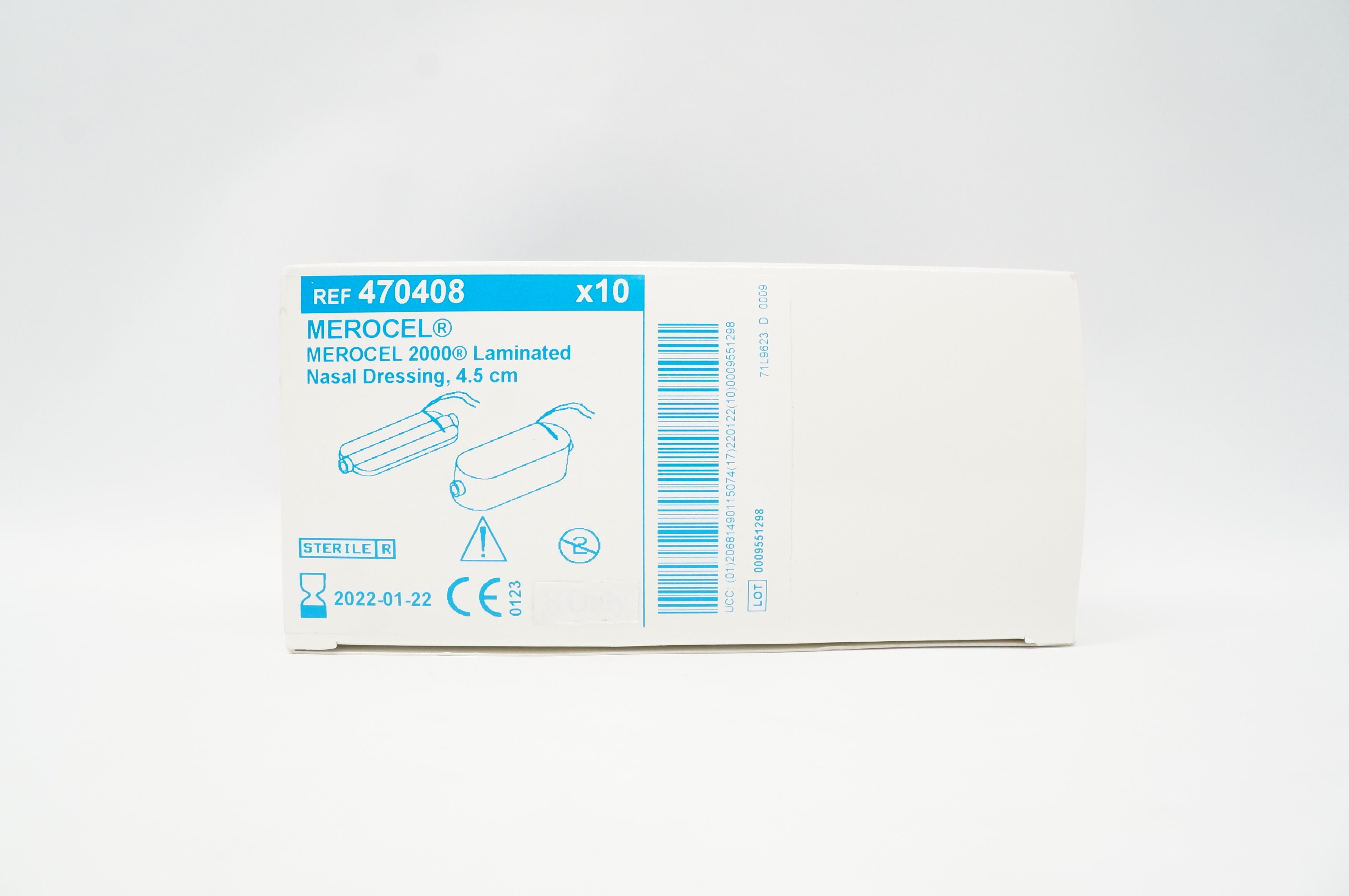 Medtronic Xomed 470408 Merocel 2000 Laminated Nasal Dressing 4.5cm