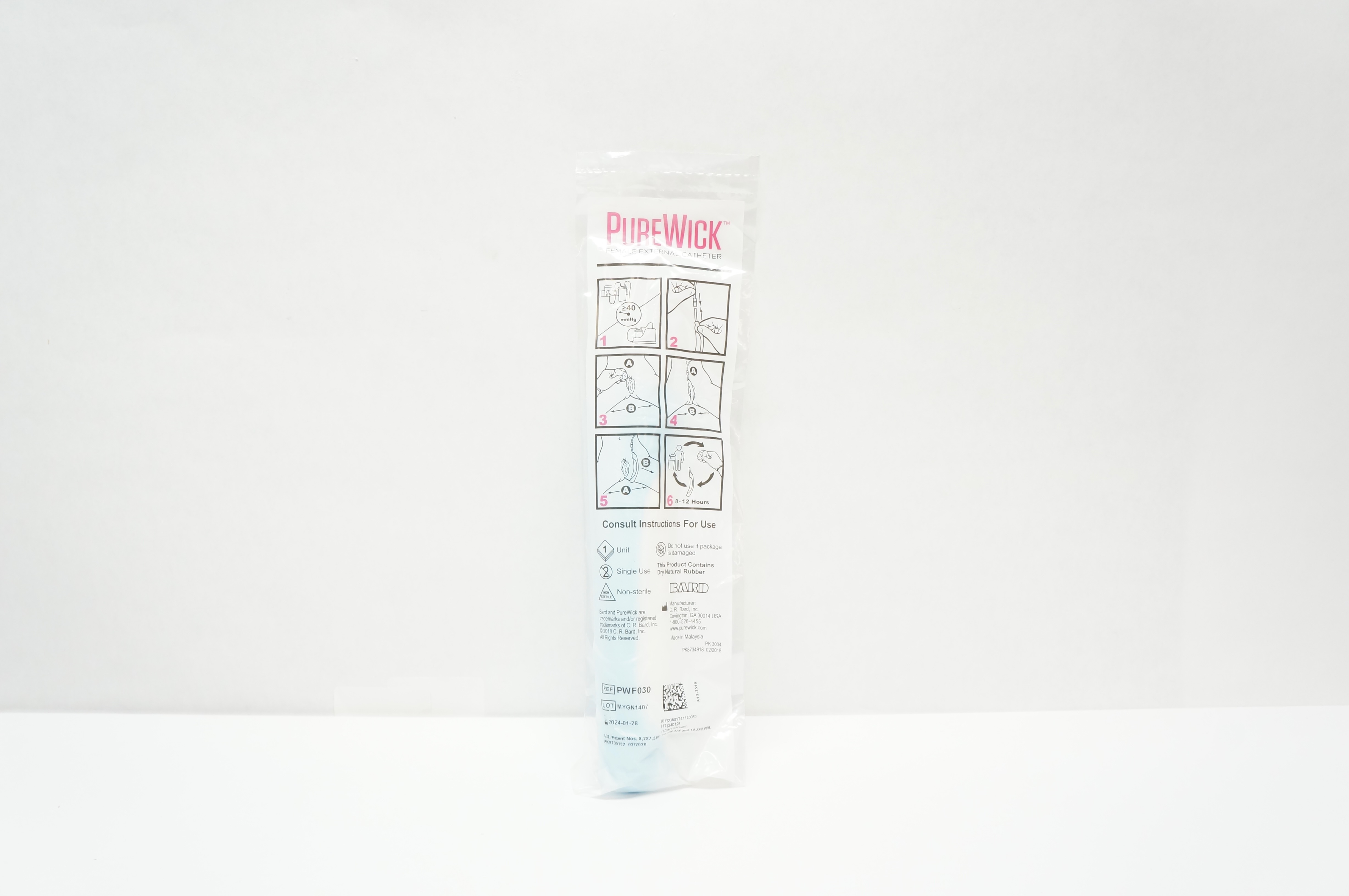 Bard PWF030 PureWick Female External Cath. ≥40mmHg