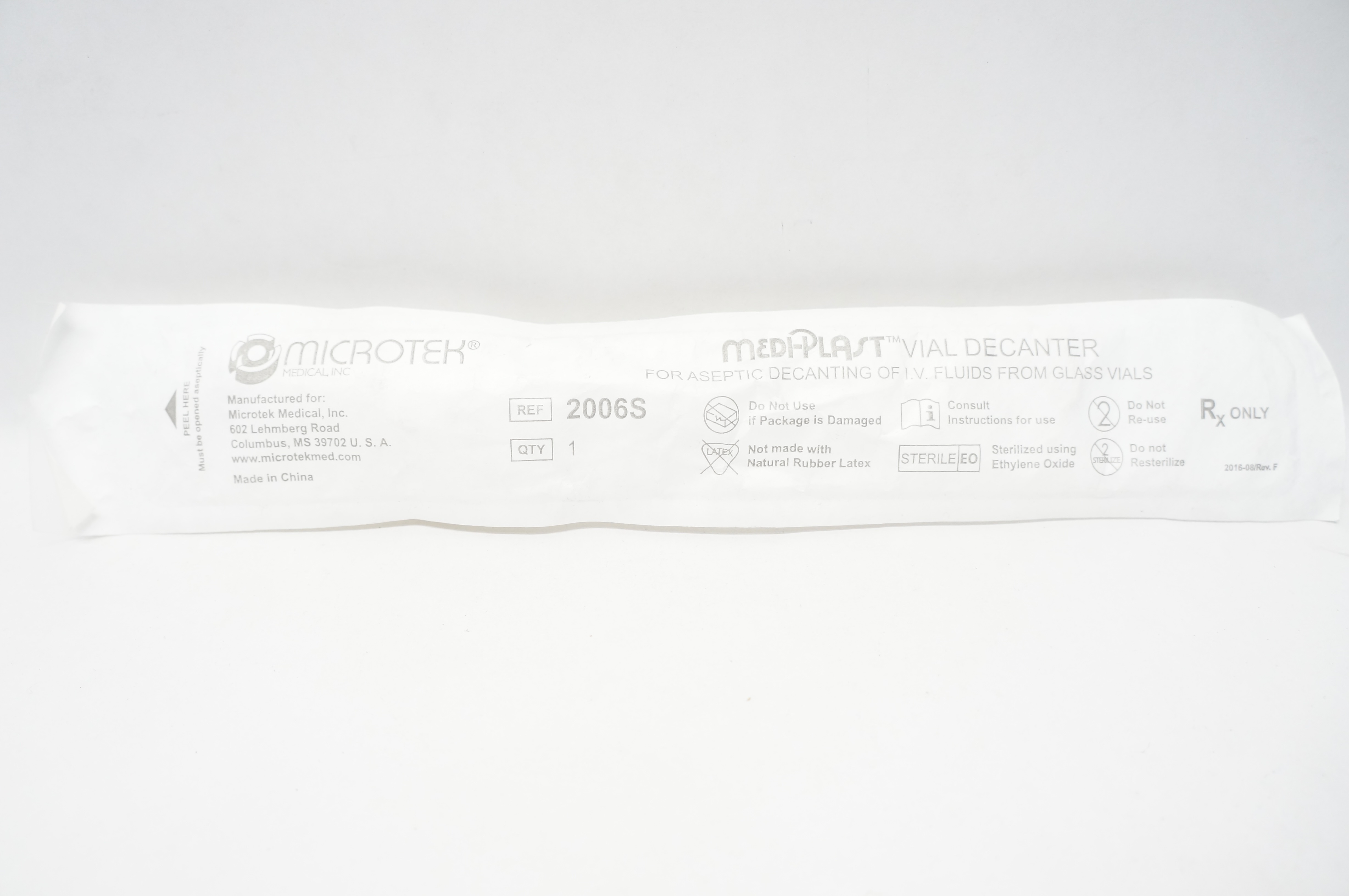 Microtek 2006S MEDI-PLAST Vial Decanter