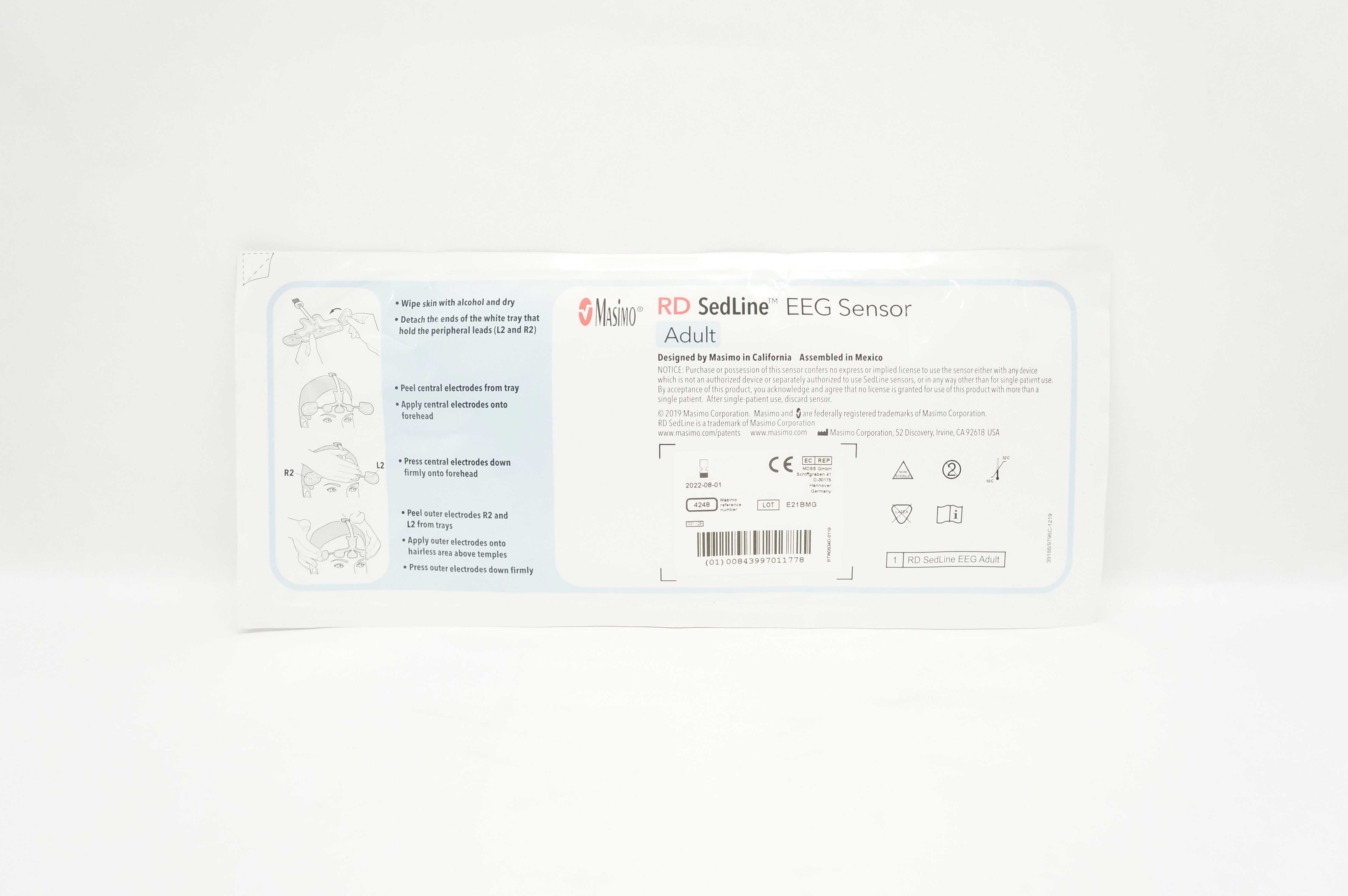 Masimo 4248 RD Sedline EEG Sensor, Adult (x)