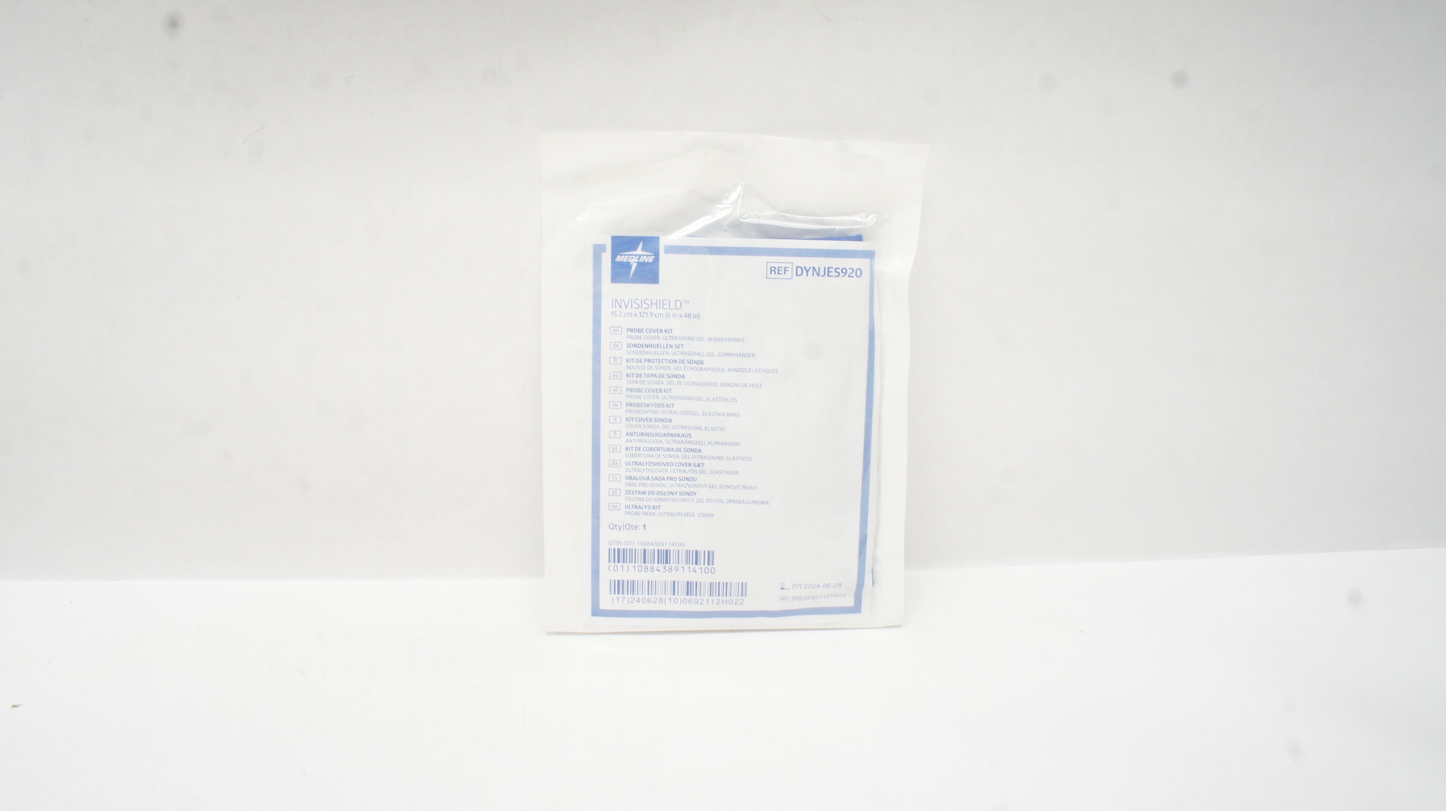 Medline DYNJE5920 INVISISHIELD Probe Cover Kit  6 inch x 48 inch