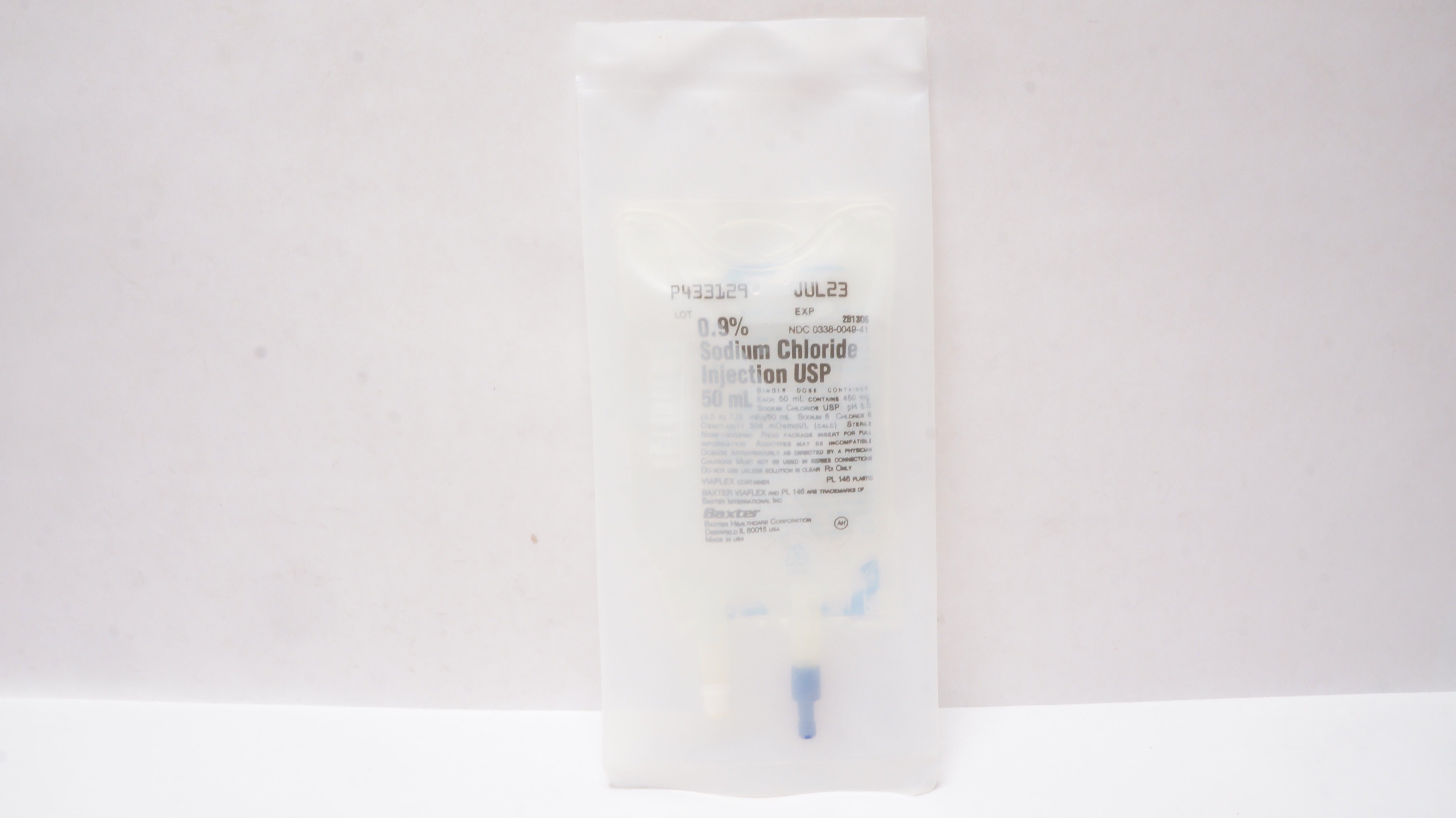 Baxter 2B1306 0.9% Sodium Chloride Injection USP 50mL