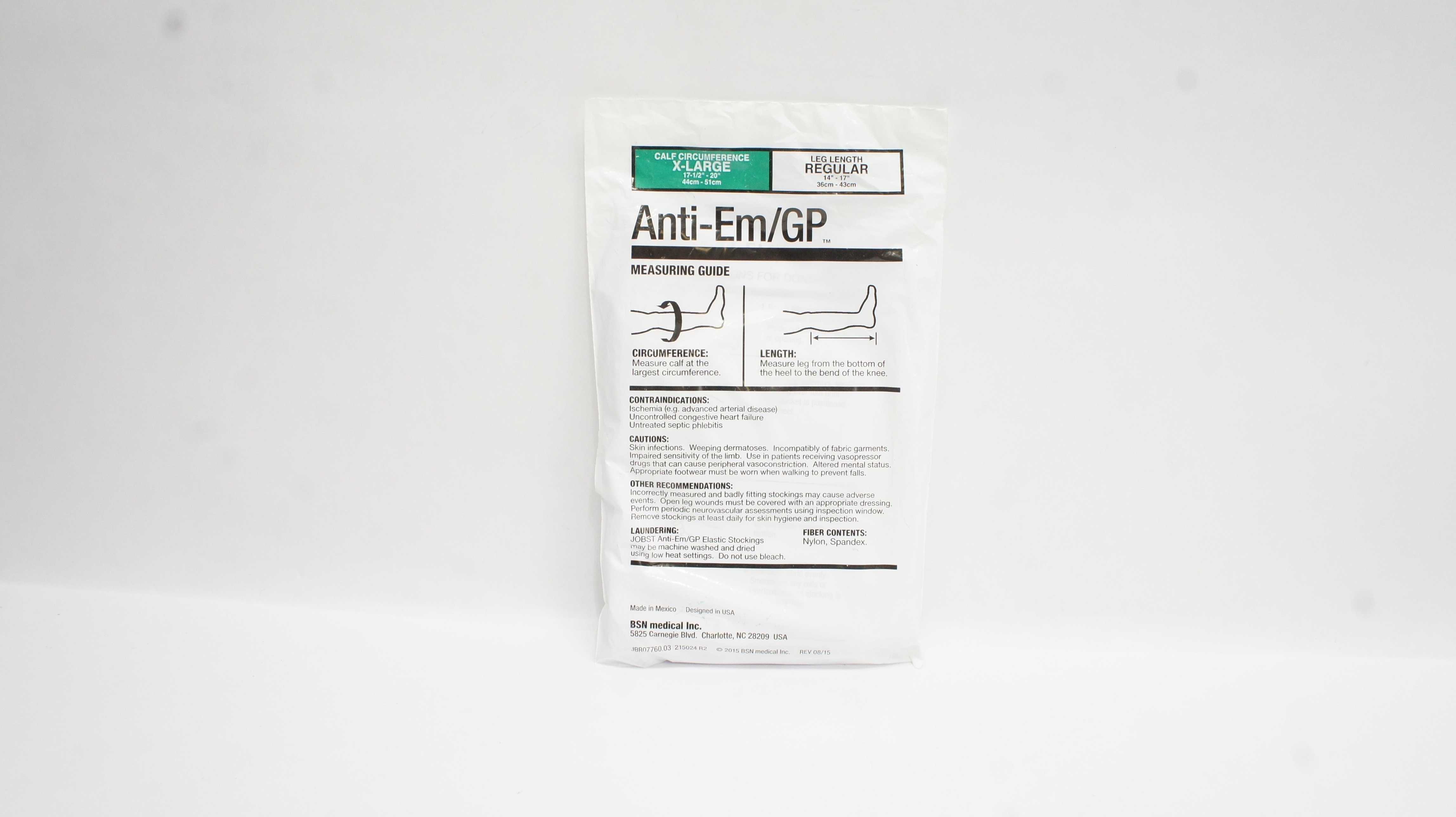 BSN 111414 Anti-EM/GP Jobst Anti-Embolism Elastic Stocking Knee-Hi, Regular, XL