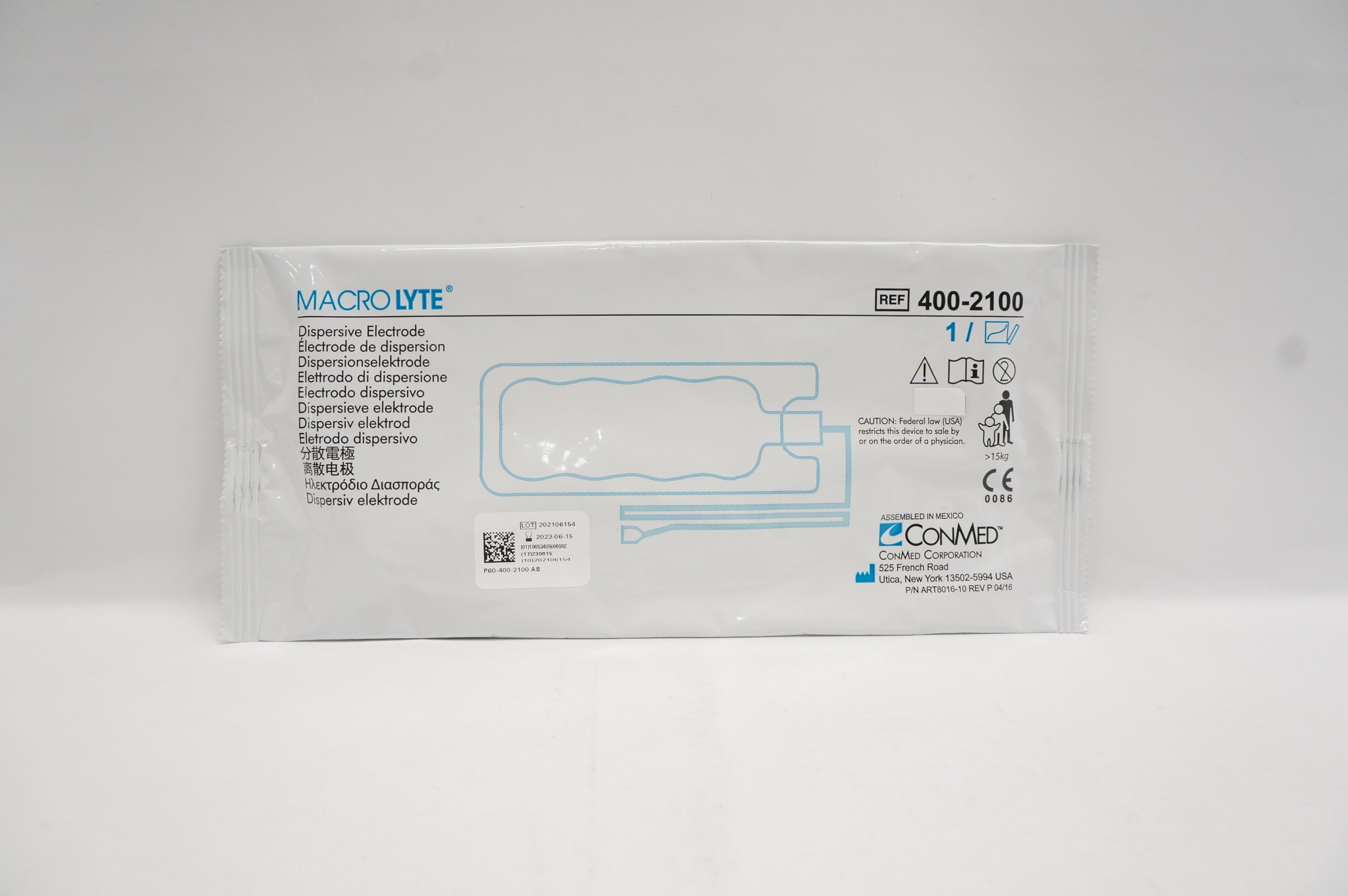 ConMed 400-2100 MacroLyte Dispersive Electrode