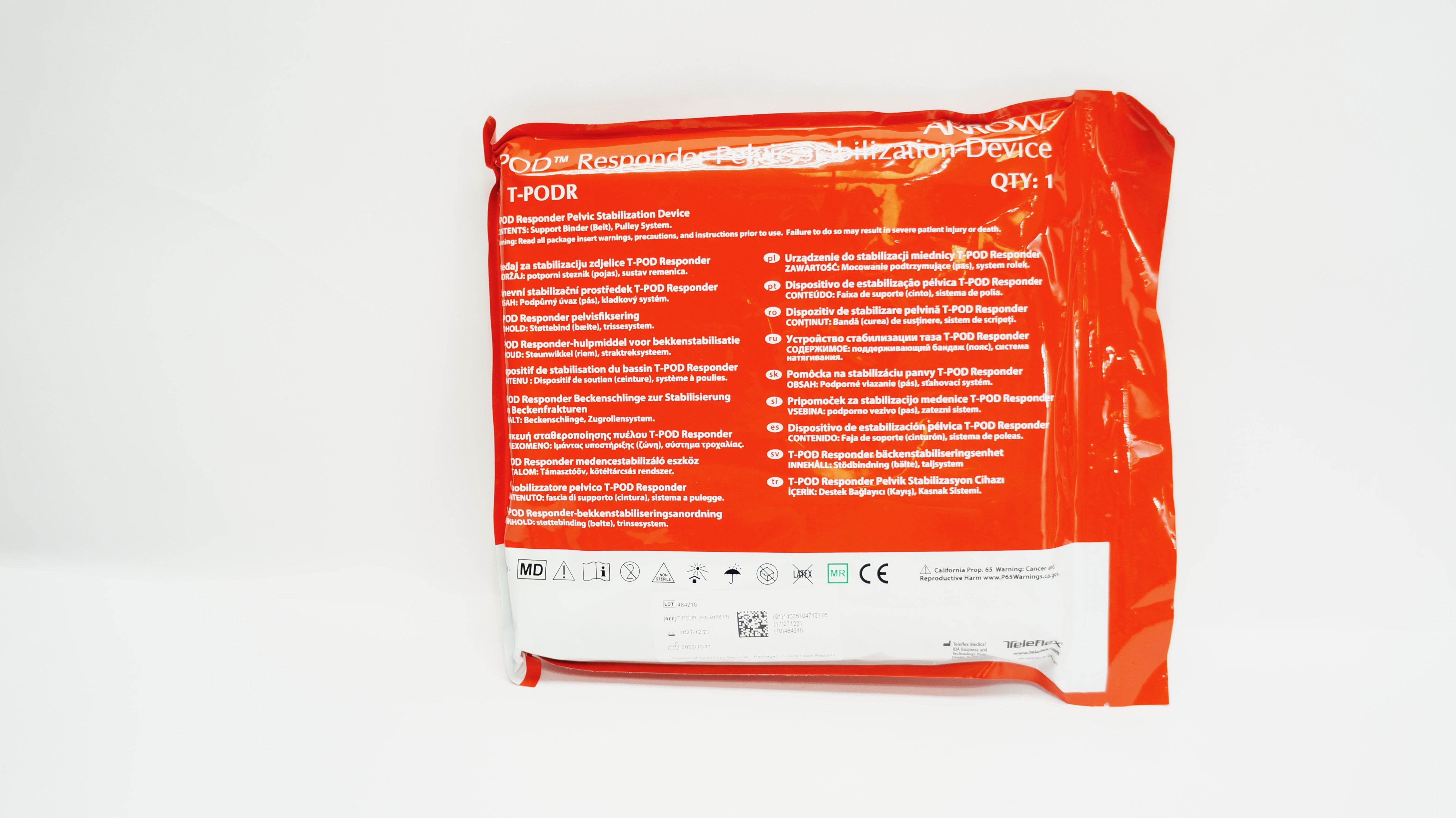 Arrow T-PODR T-POD Responder Pelvic Stabilization Device