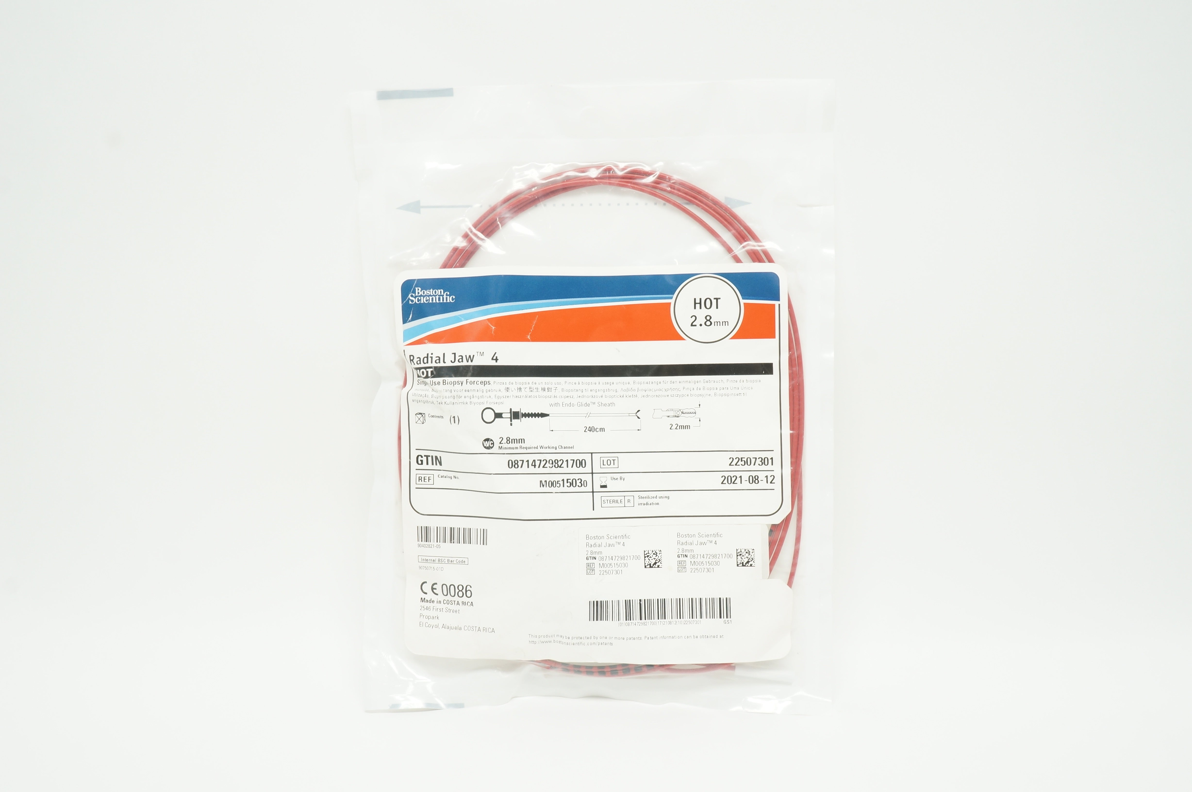 Boston Scientific 1503 Radial Jaw 4 Hot Single Use Biopsy Foceps 2.8mm