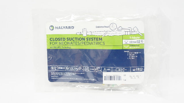 Halyard 1912 Closed Suction System for Neonates/Pediatrics 12F x 16inch