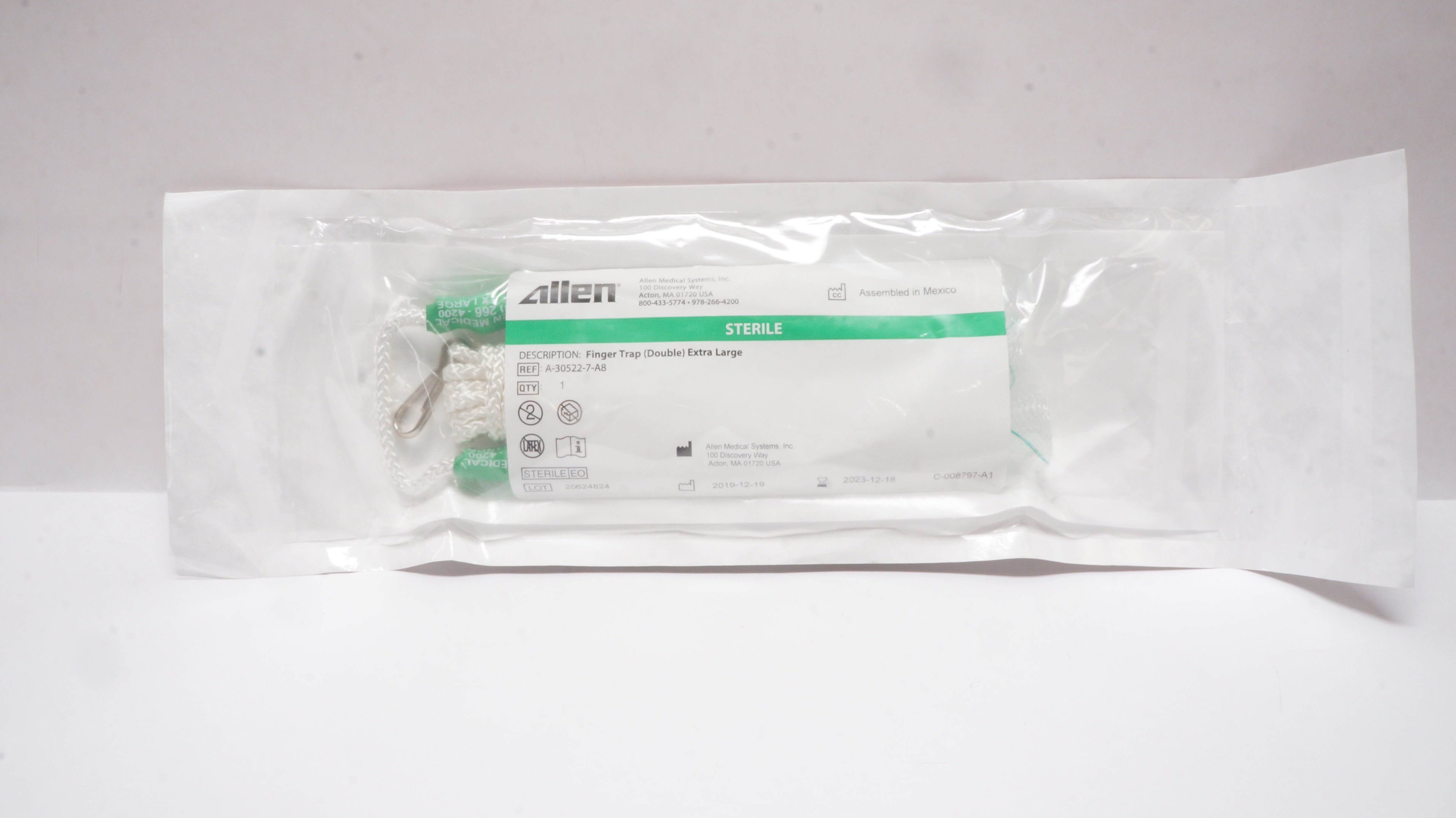 Allen Medical A-30522-7-A8 Finger Trap Double Extra Large