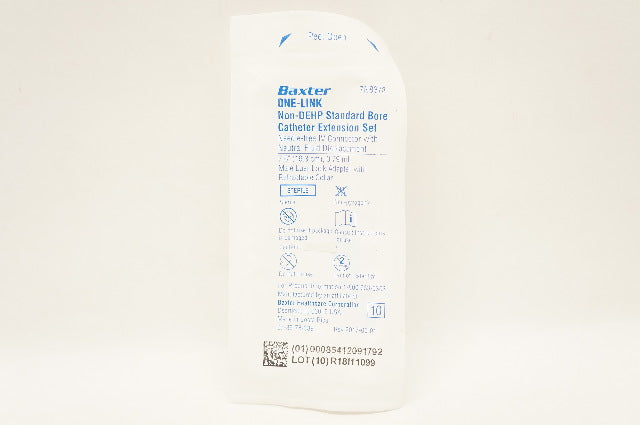 Baxter 7N8378 One-Link Non-DEHP Standard Bore Cath. Extension Set 7.6inchx0.79ml