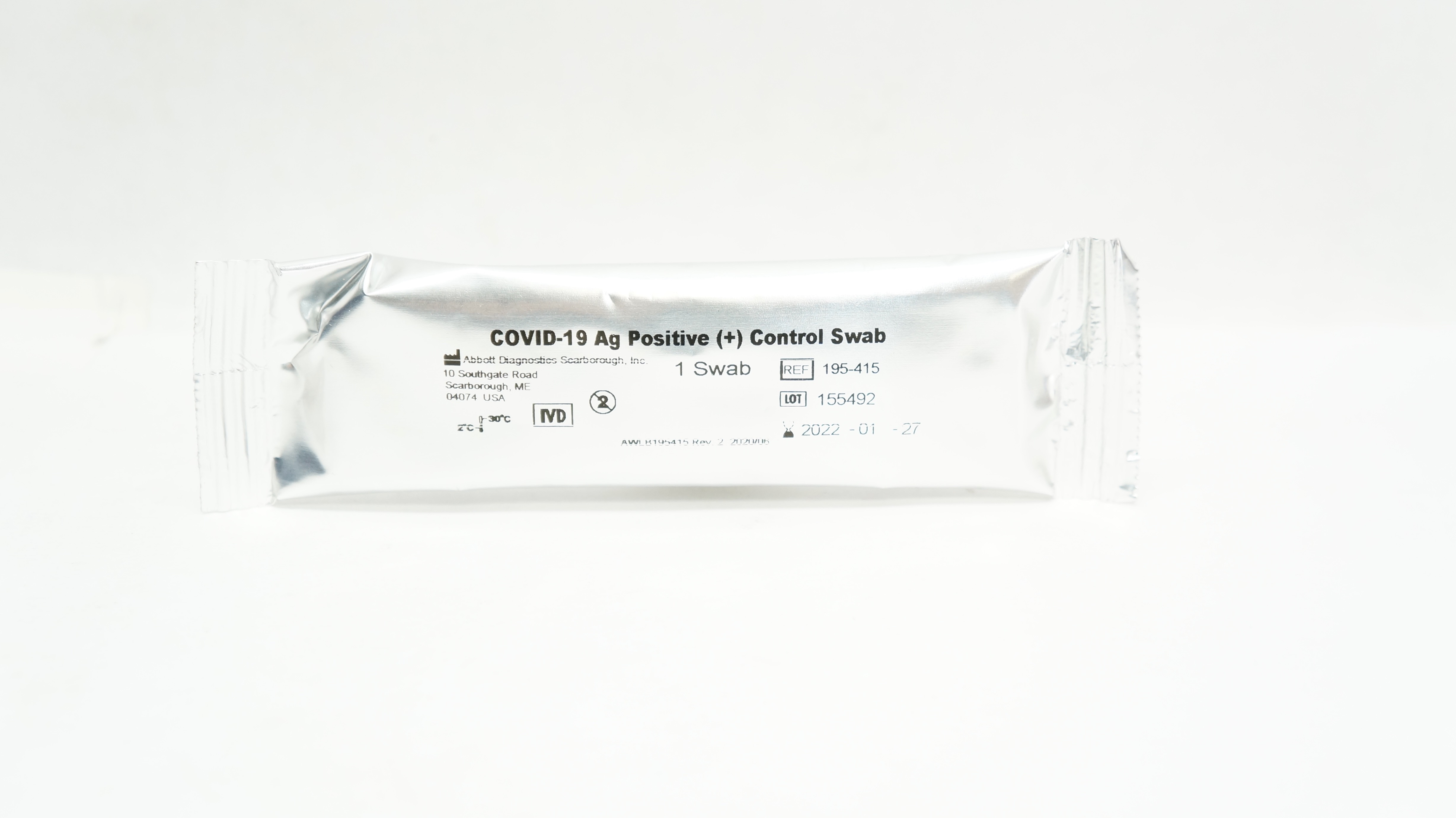 Abbott 195-415 Covid-19 Ag Positive (+) Control Swab (x)