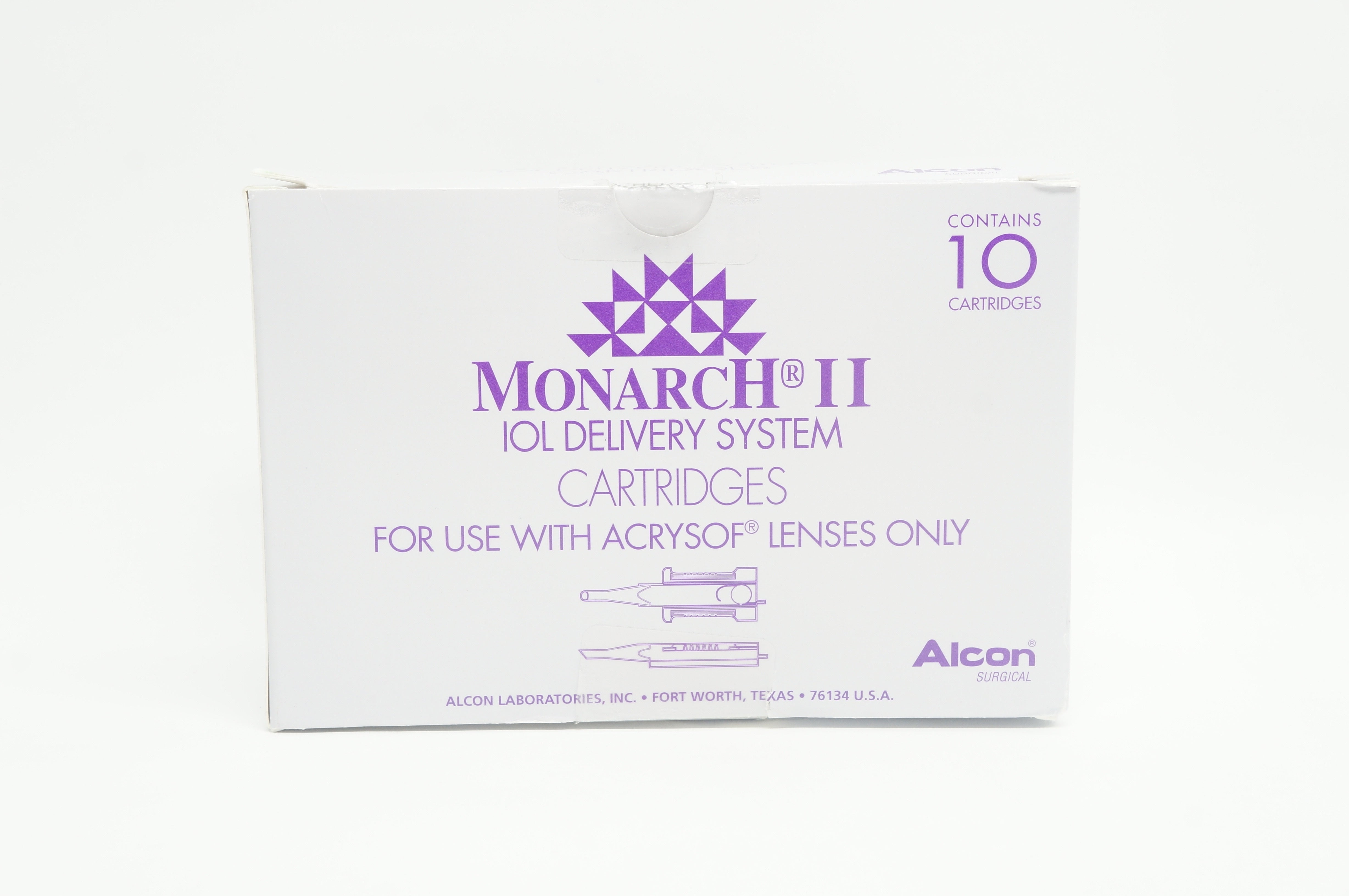 Alcon 8065977757 Monarch II IOL Delivery System Cartridges Box of 10