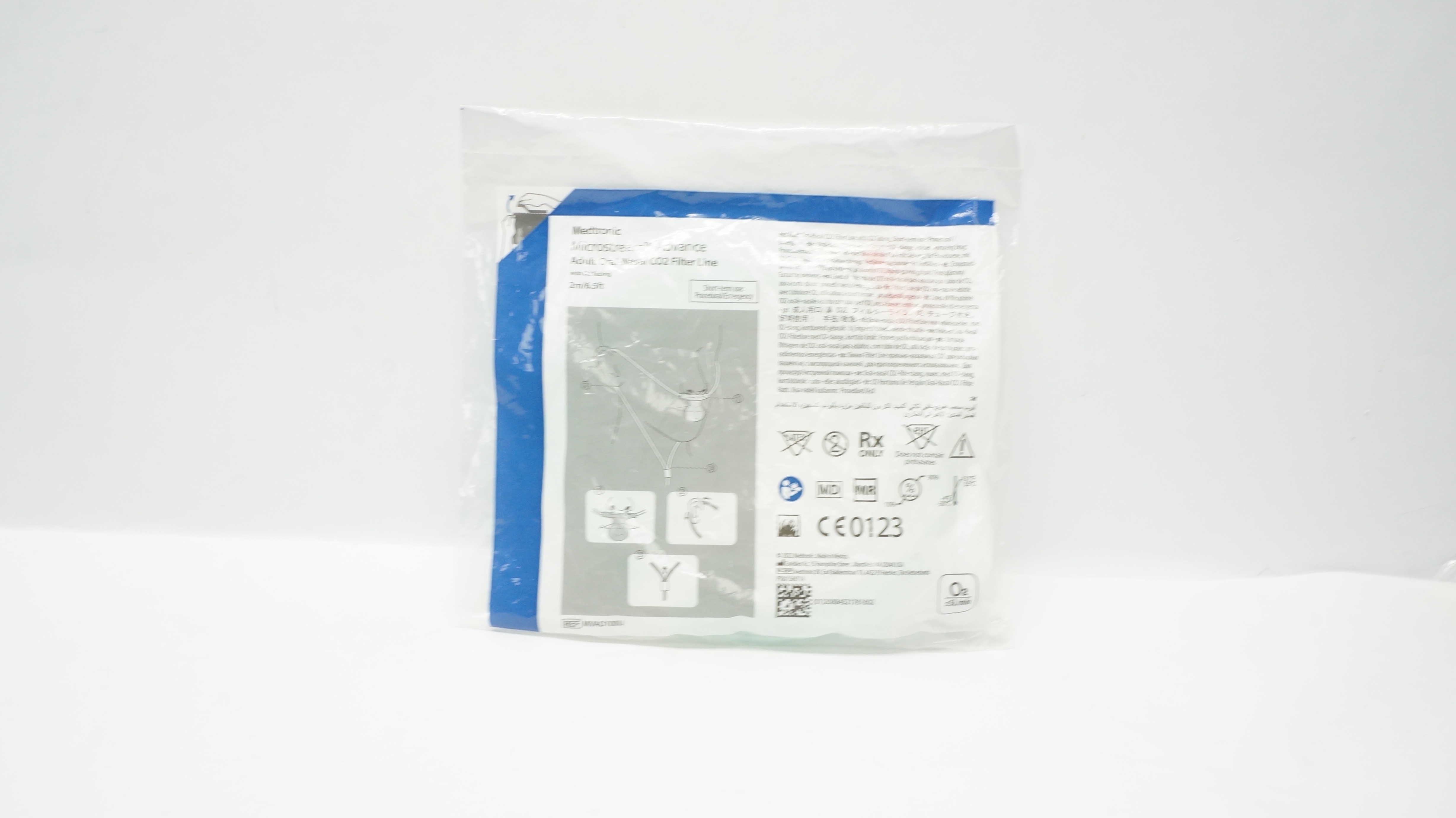 Covidien MVAO100U Microstream Advance Adult Oral Nasal CO2 Filter Line 6.5ft.