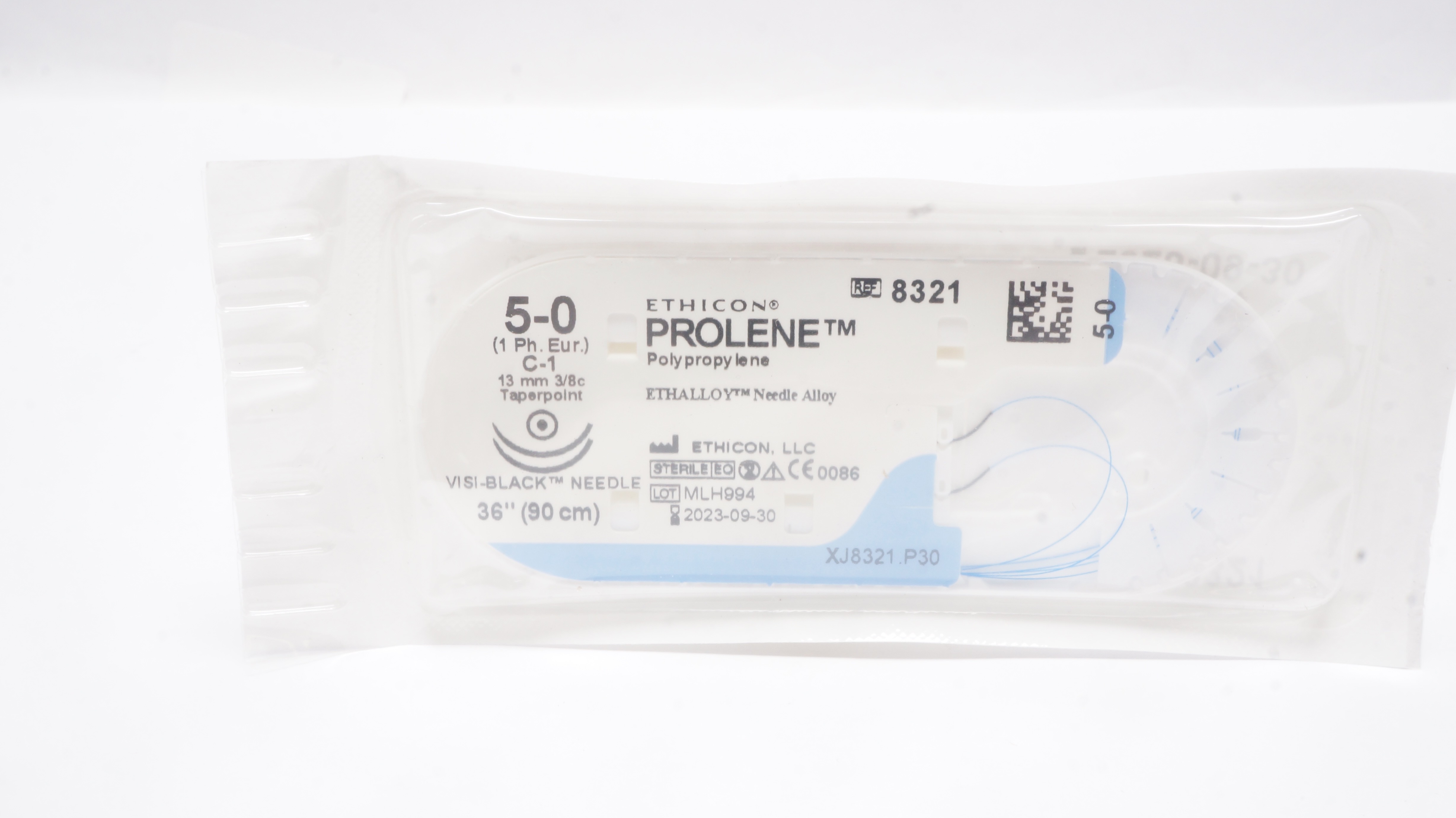 Ethicon 8321 5-0 PROLENE Polypropylene Stre C-1, 13mm 3/8c Taperpoint, 36inch