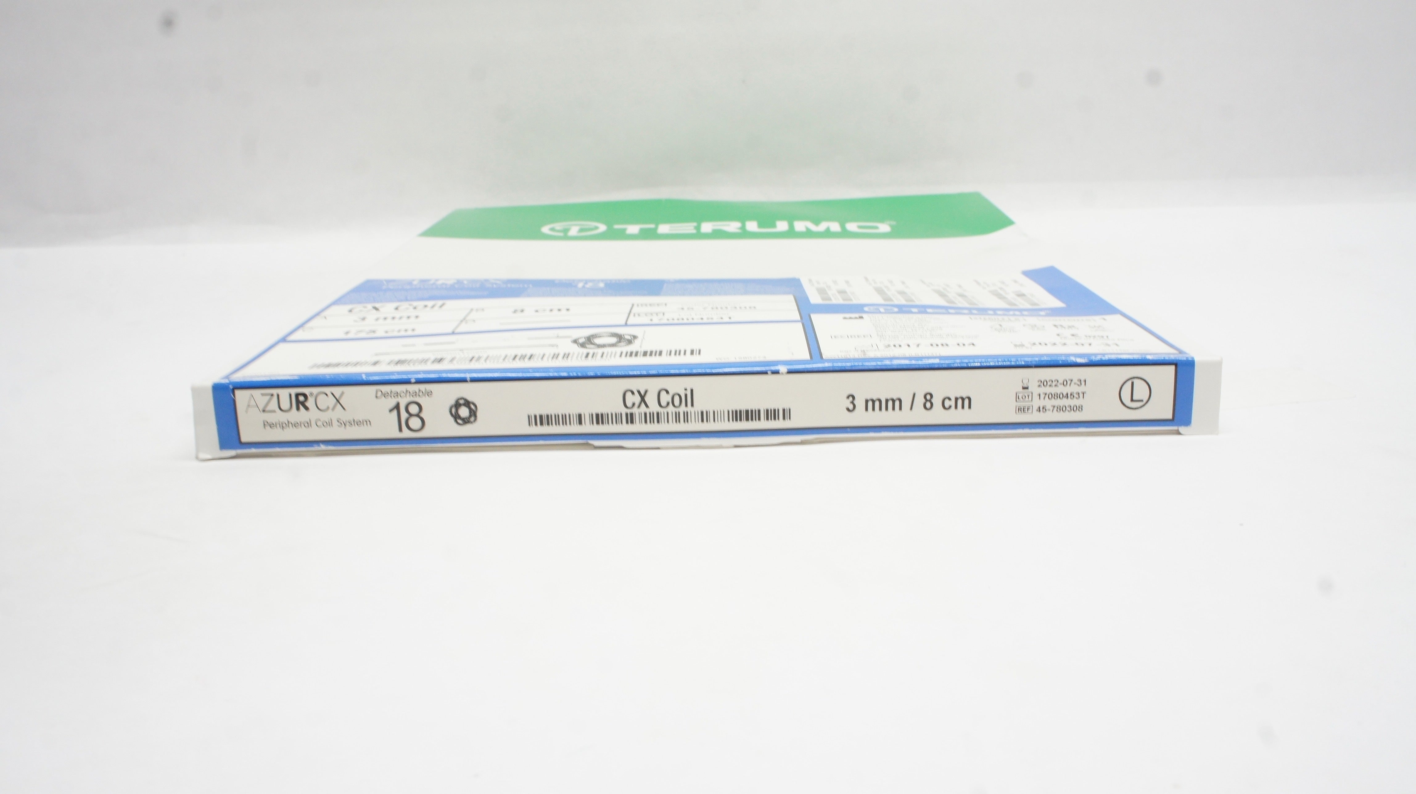 Terumo 45-780308 Azur CX Detachable 18 Peripheral Coil System 3mm