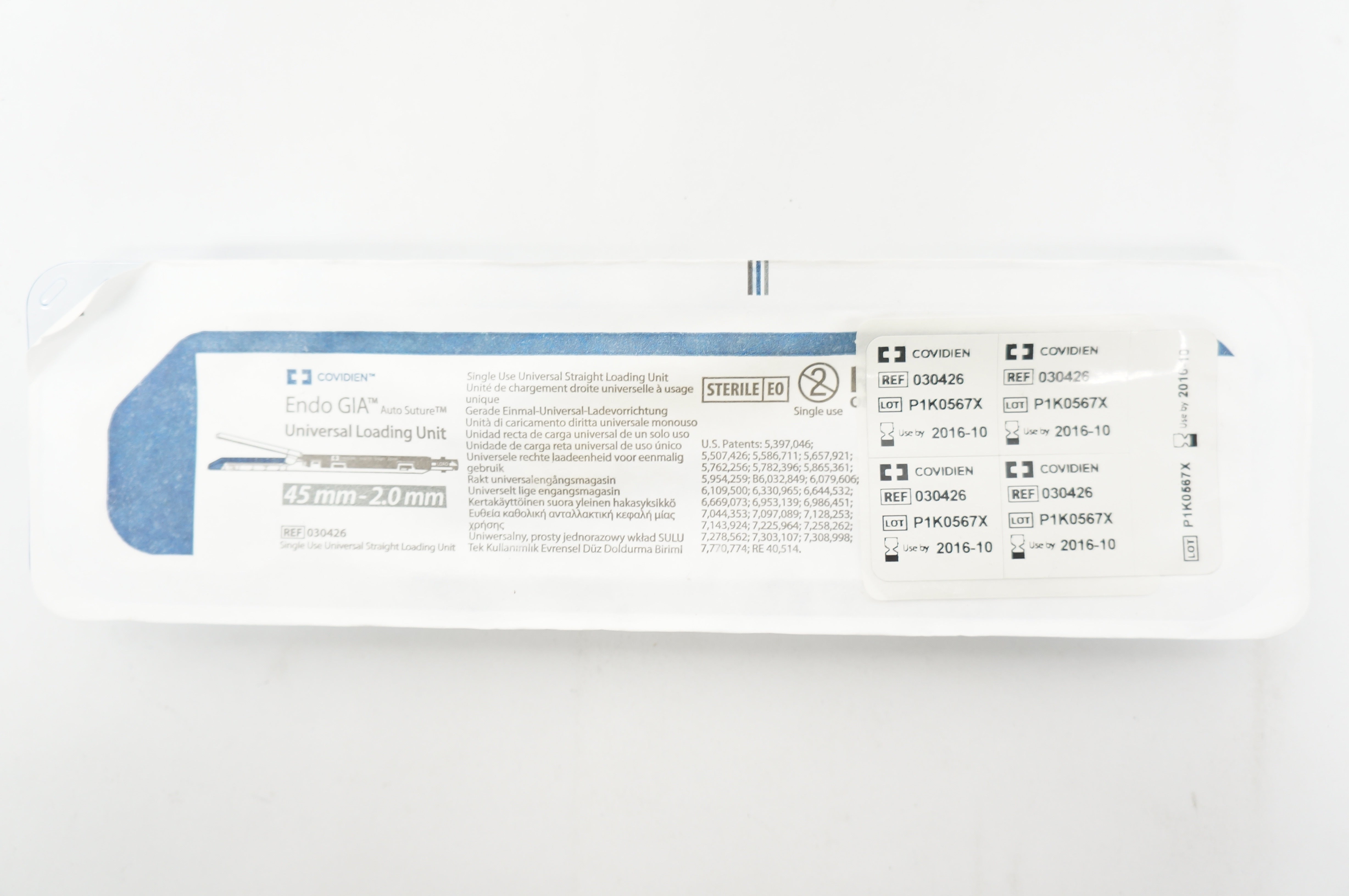 Covidien 030426 Endo GIA Auto Suture Universal Loading Unit 45mm - 2 ...