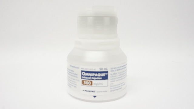 GE Healthcare Omnipaque 300mg/mL Injection 50mL PlusPak Bottle