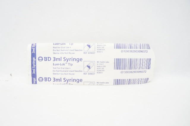 BD 309657 Syringe 3ml, Luer-Lok Tip (x)