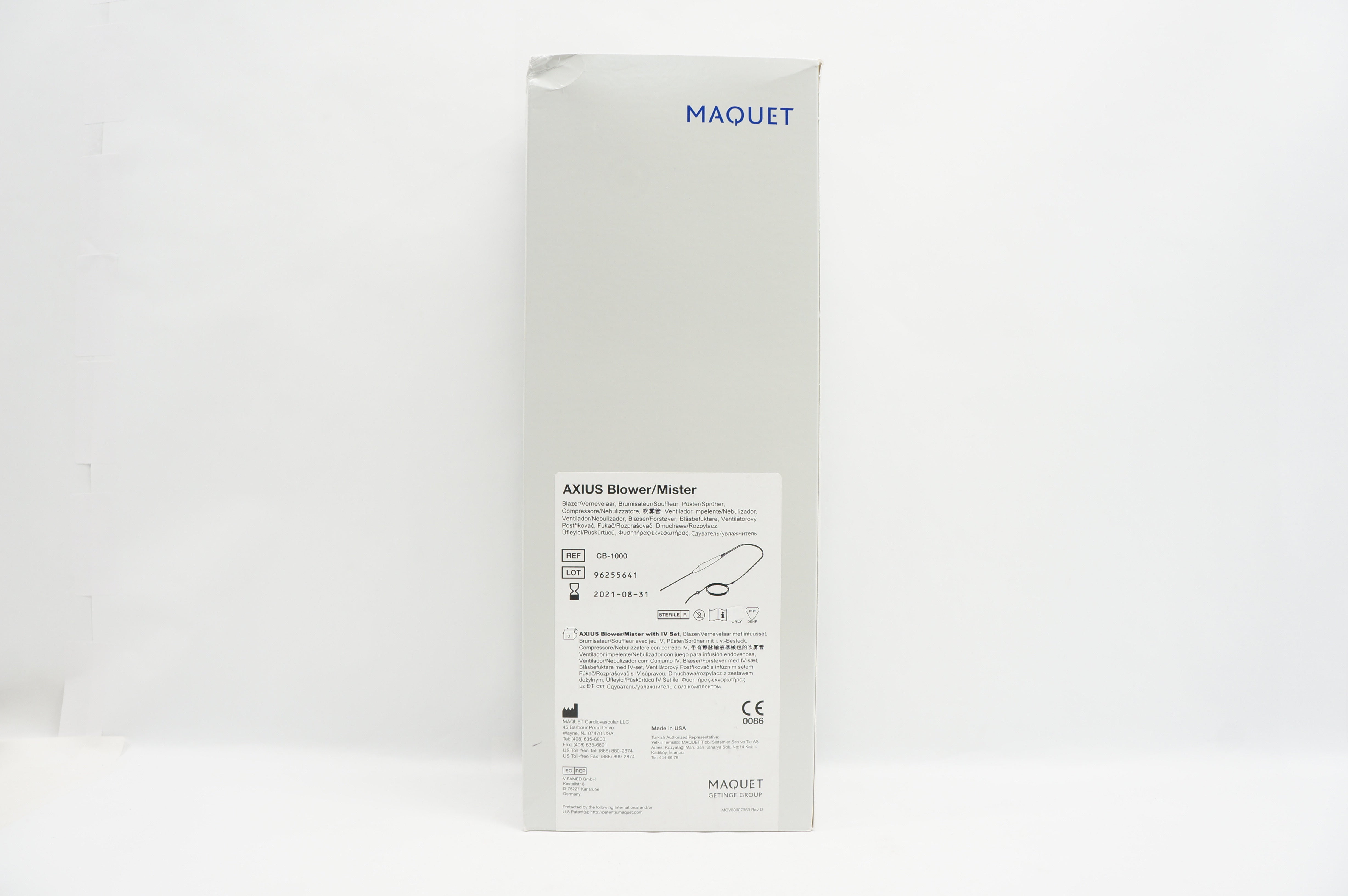 Maquet CB-1000 Axius Blower/Mister with IV Set (x) - Box of 5