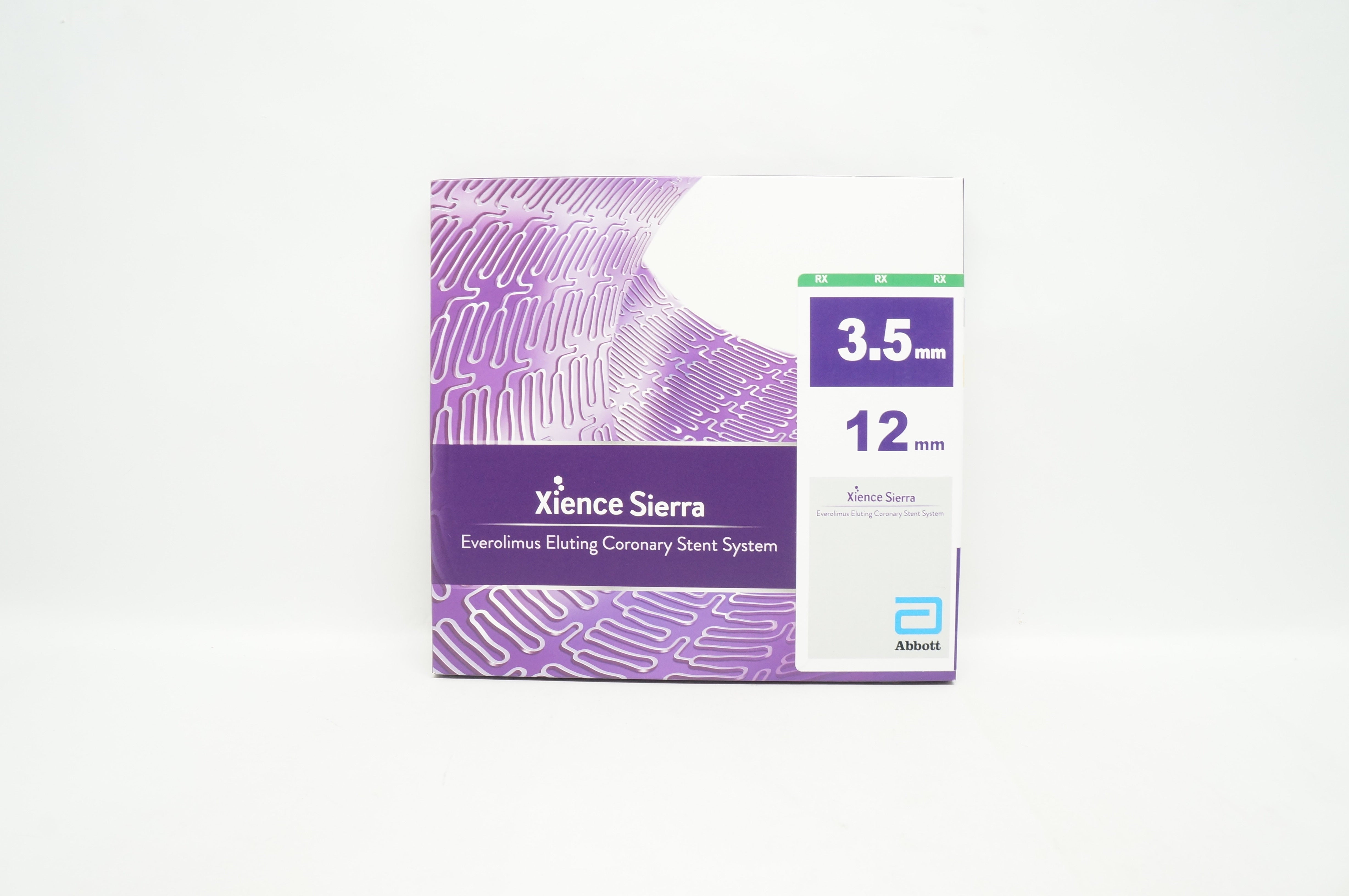 Abbott 1550350-12 Xience Sierra Eluting Coronary Stnt System 3.5mm x 12mm (x)