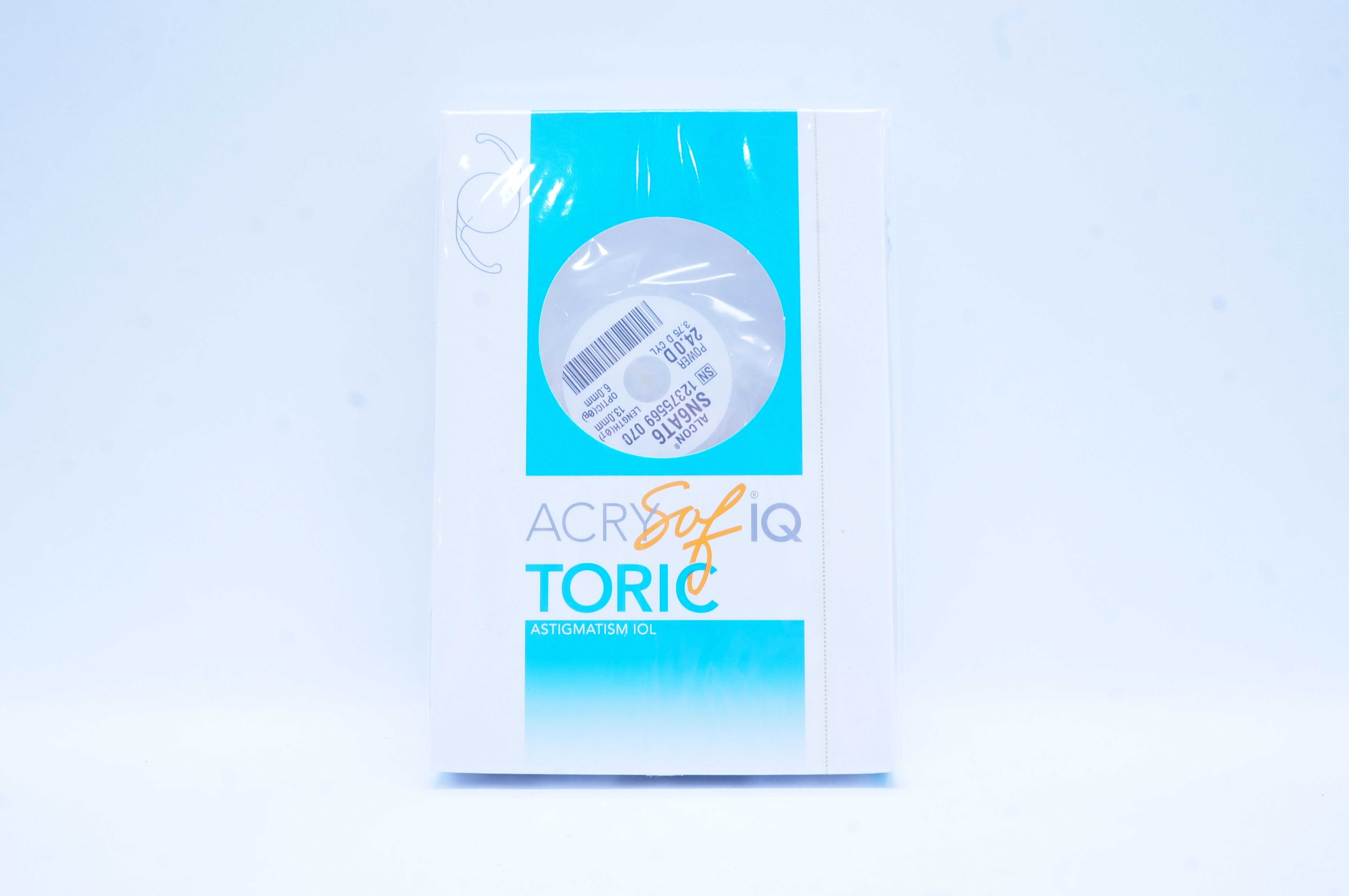 Alcon SN6AT6 ACRYSof IQ Toric Astigmatism IOL 24.0D  3.75 Cylinder (x)