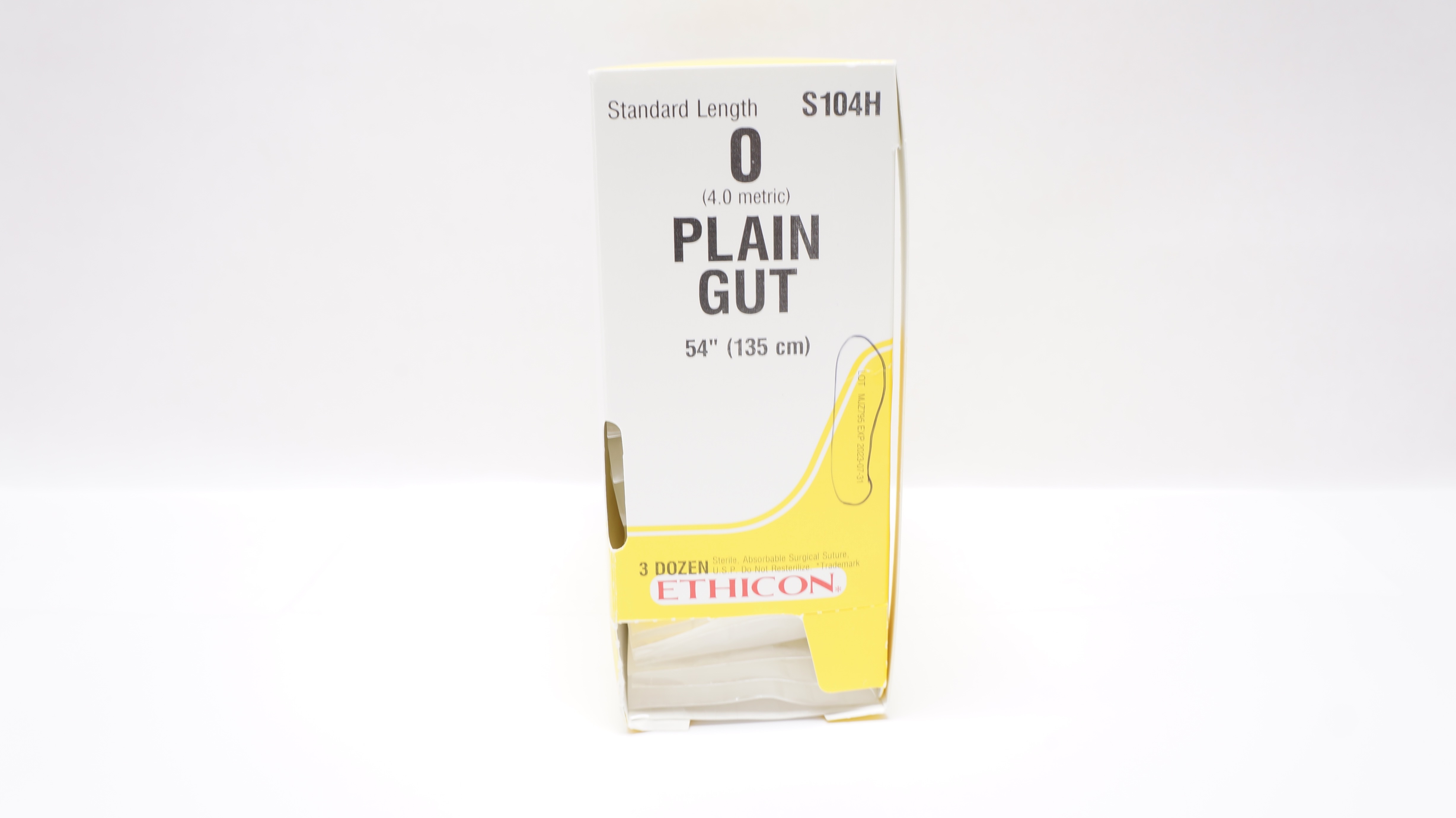 Ethicon S104H 0 Plain Gut 54In (x) - Box of 34