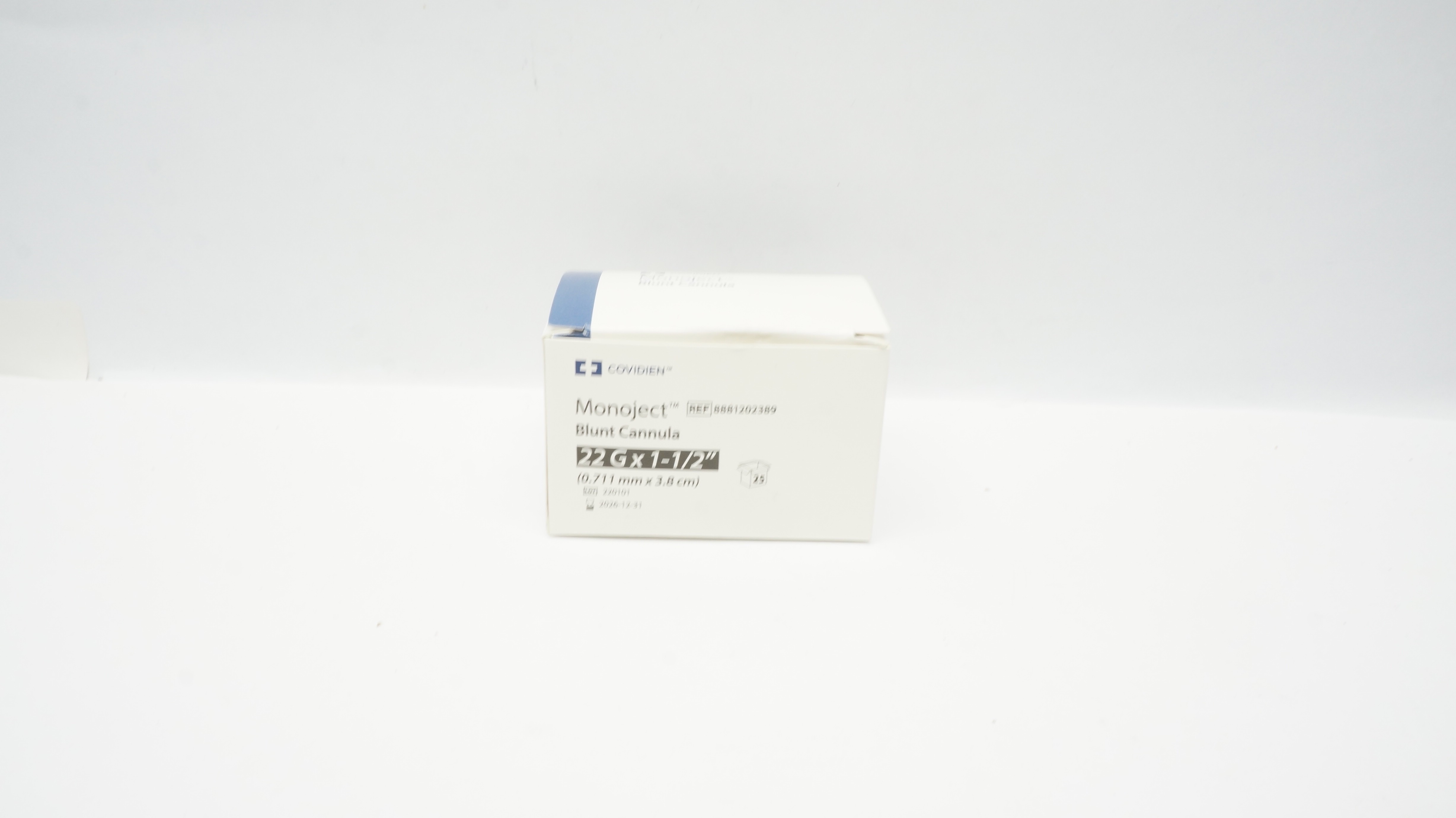 Covidien 8881202389 Monoject Blunt Cannula 22G x 1 1/2 Inch - Box of 23