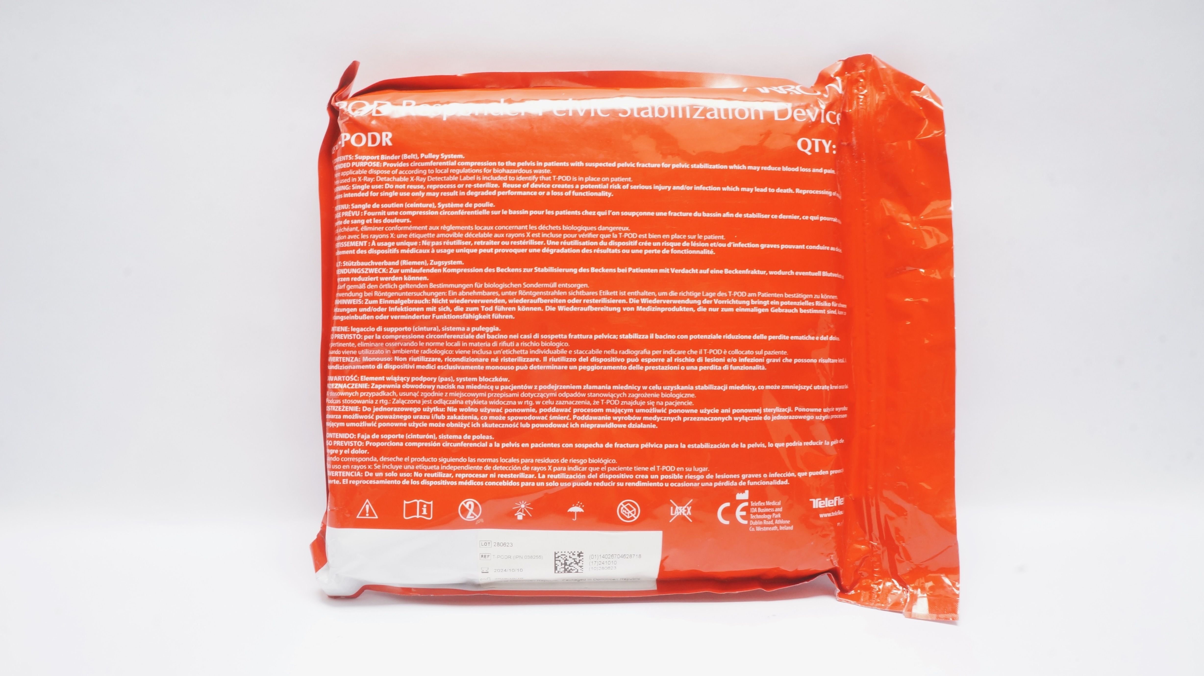 Teleflex T-PODR T-POD Responder Pelvic Stabilization Device (x)