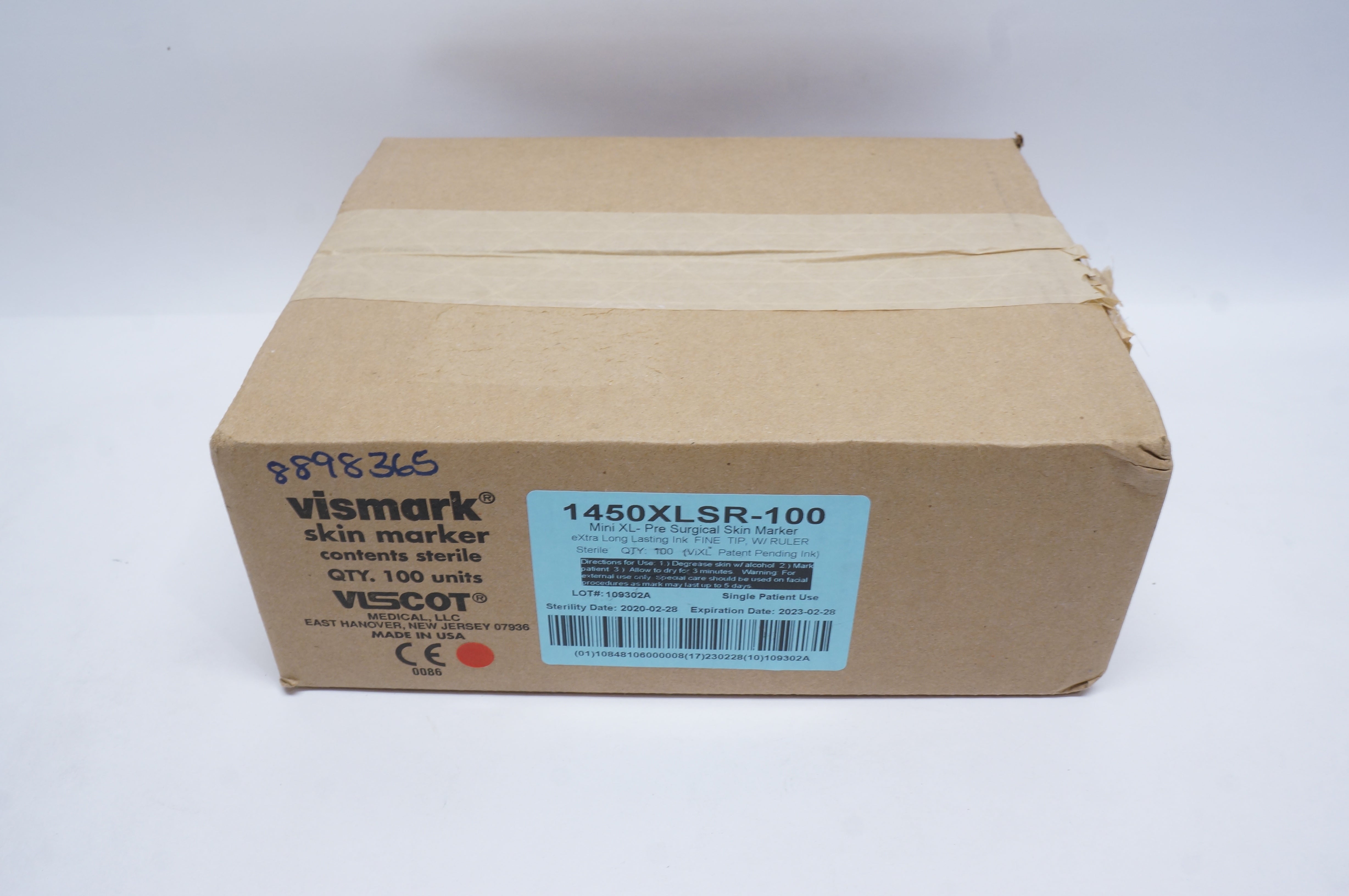 Viscot 1450XLSR-100 Vismark Skin Marker - Box of 100