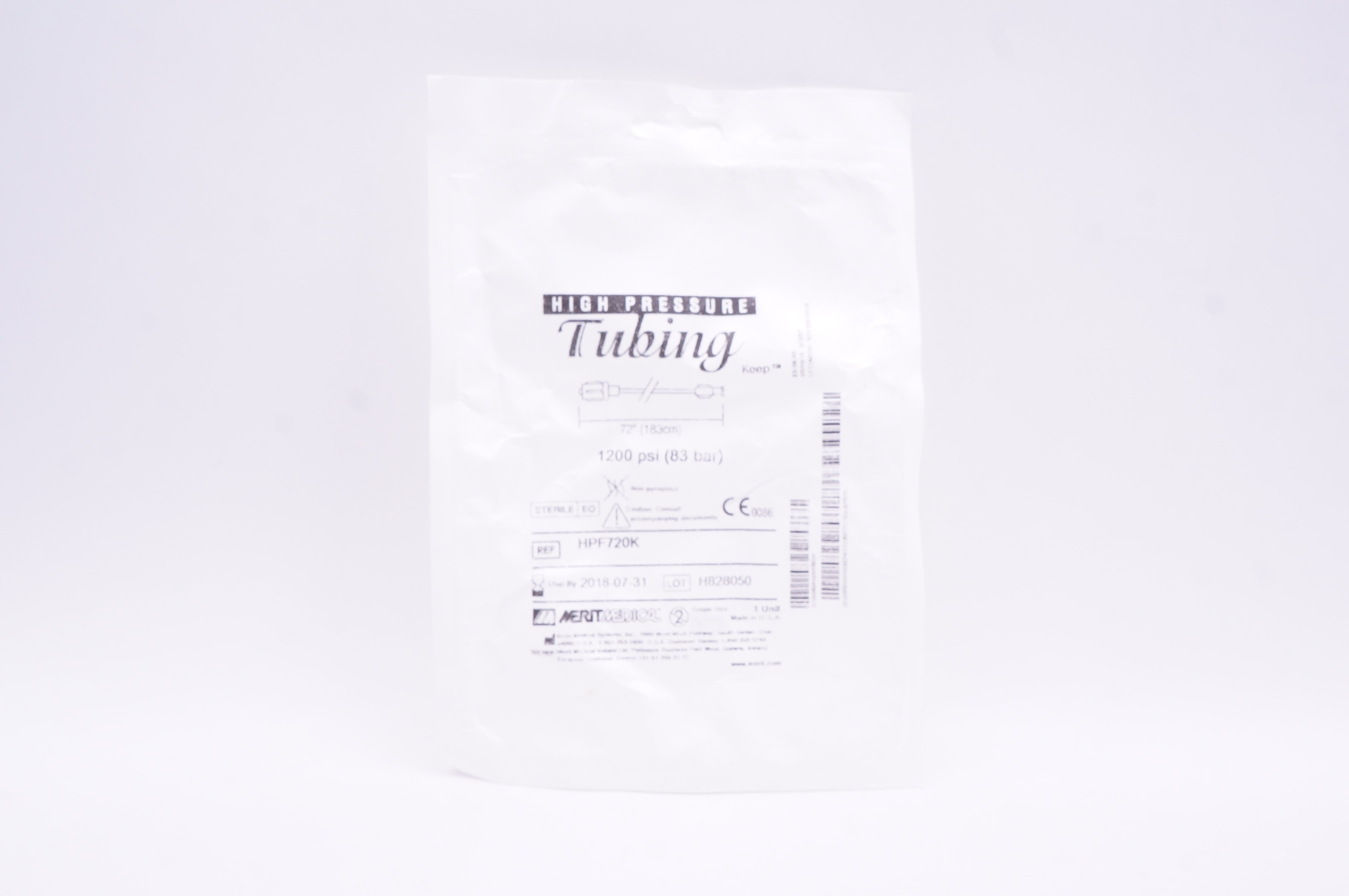 Merit Medical HPF720K High Pressure Tubing 72 inch 1200psi (x)
